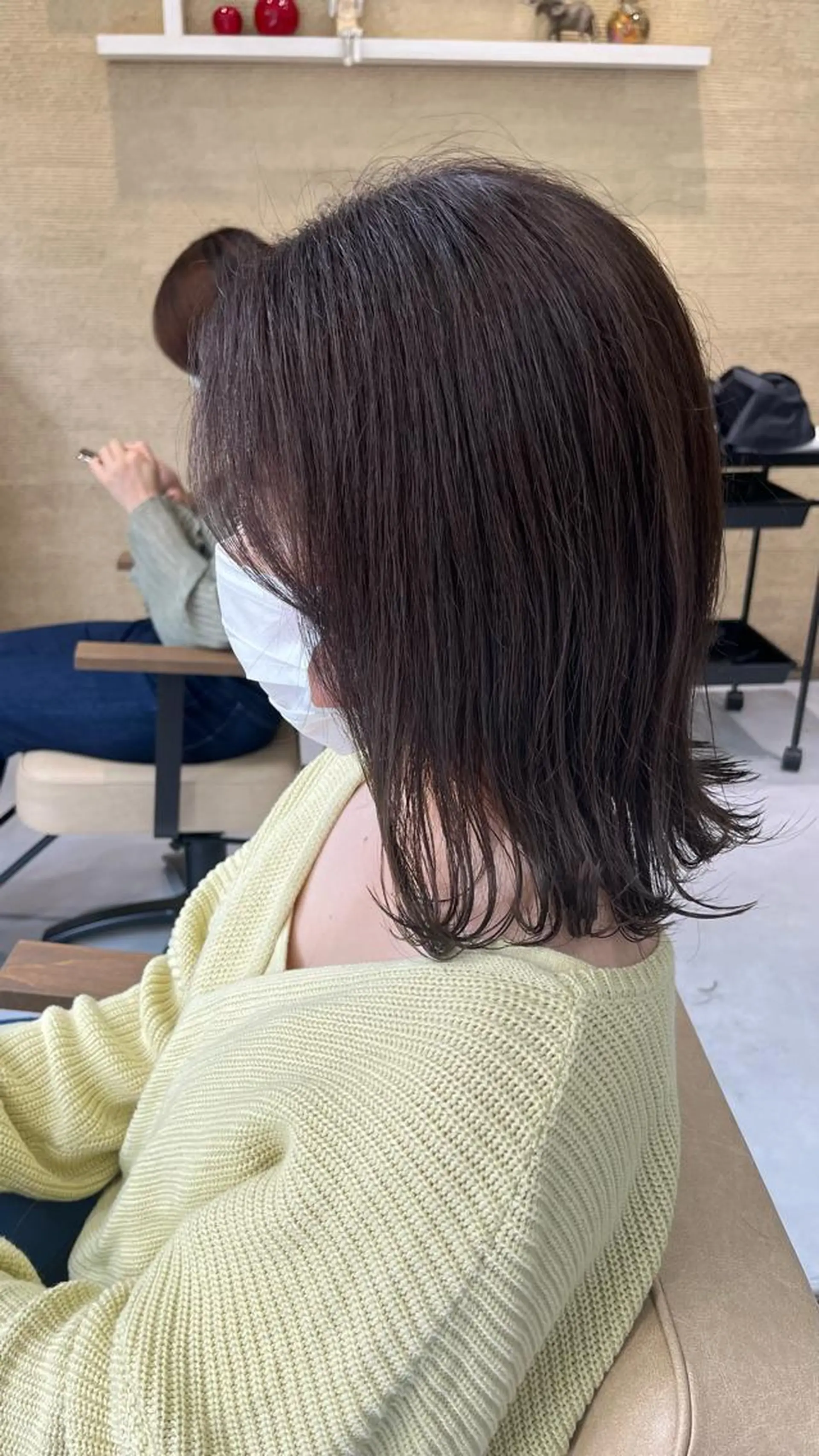 ミディアム 縮毛矯正/髪質改善/ 斉藤春のヘアスタイル