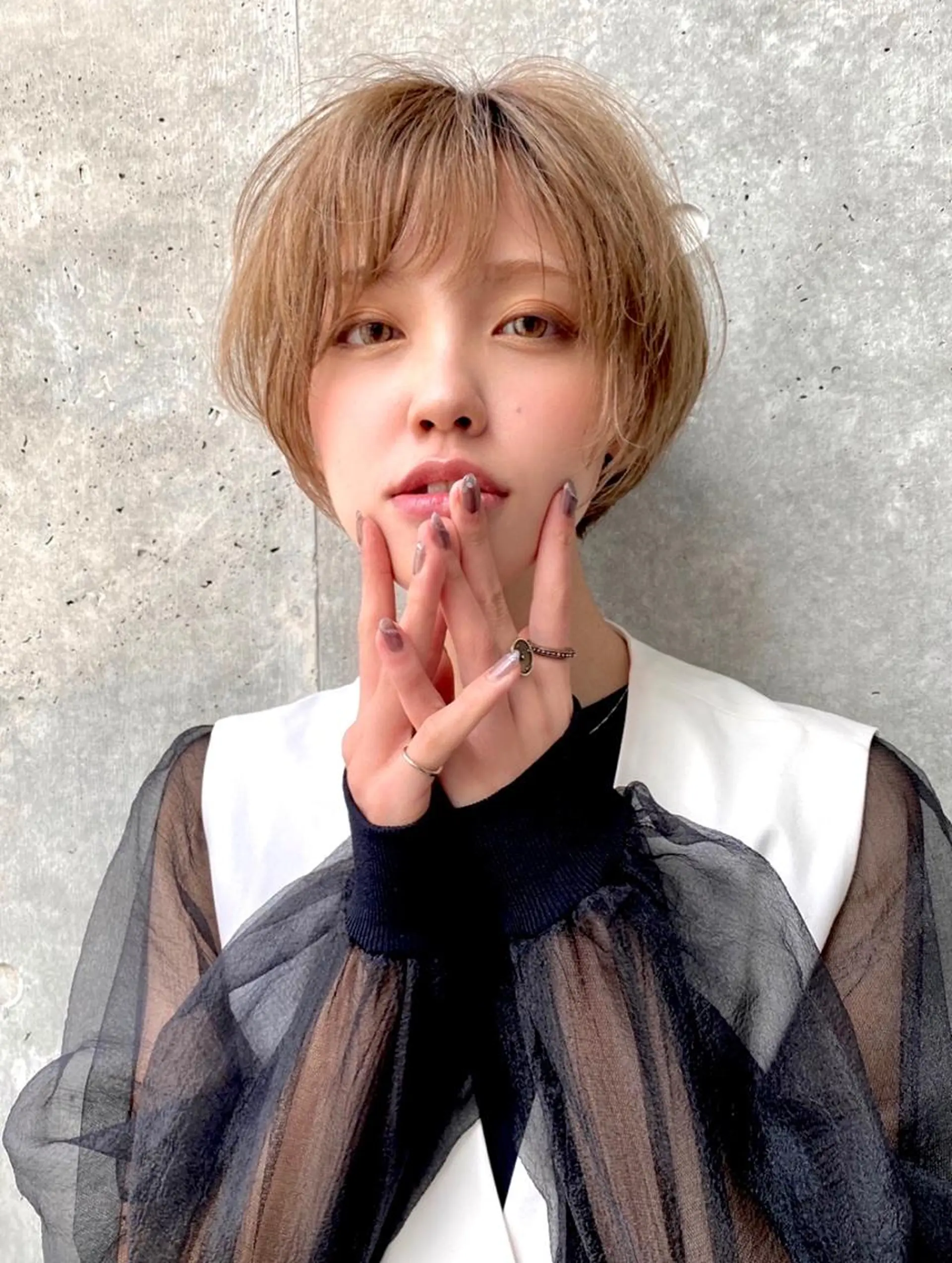 ショート ショートヘア カット ヘアカラー トリートメント 愛されヘア♪ 大森春奈のヘアスタイル