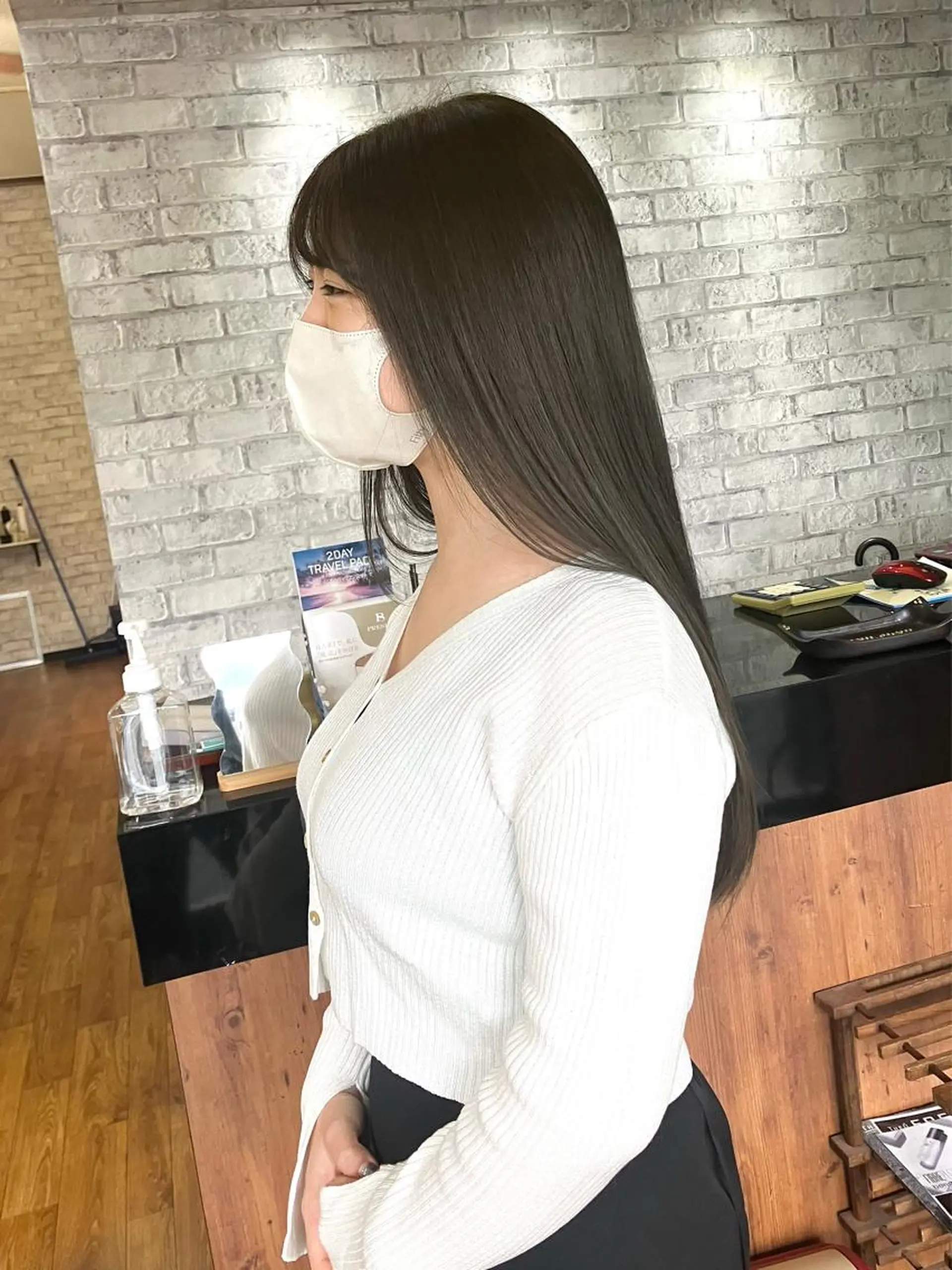 ロング ヘアークルーズ ピースのヘアスタイル