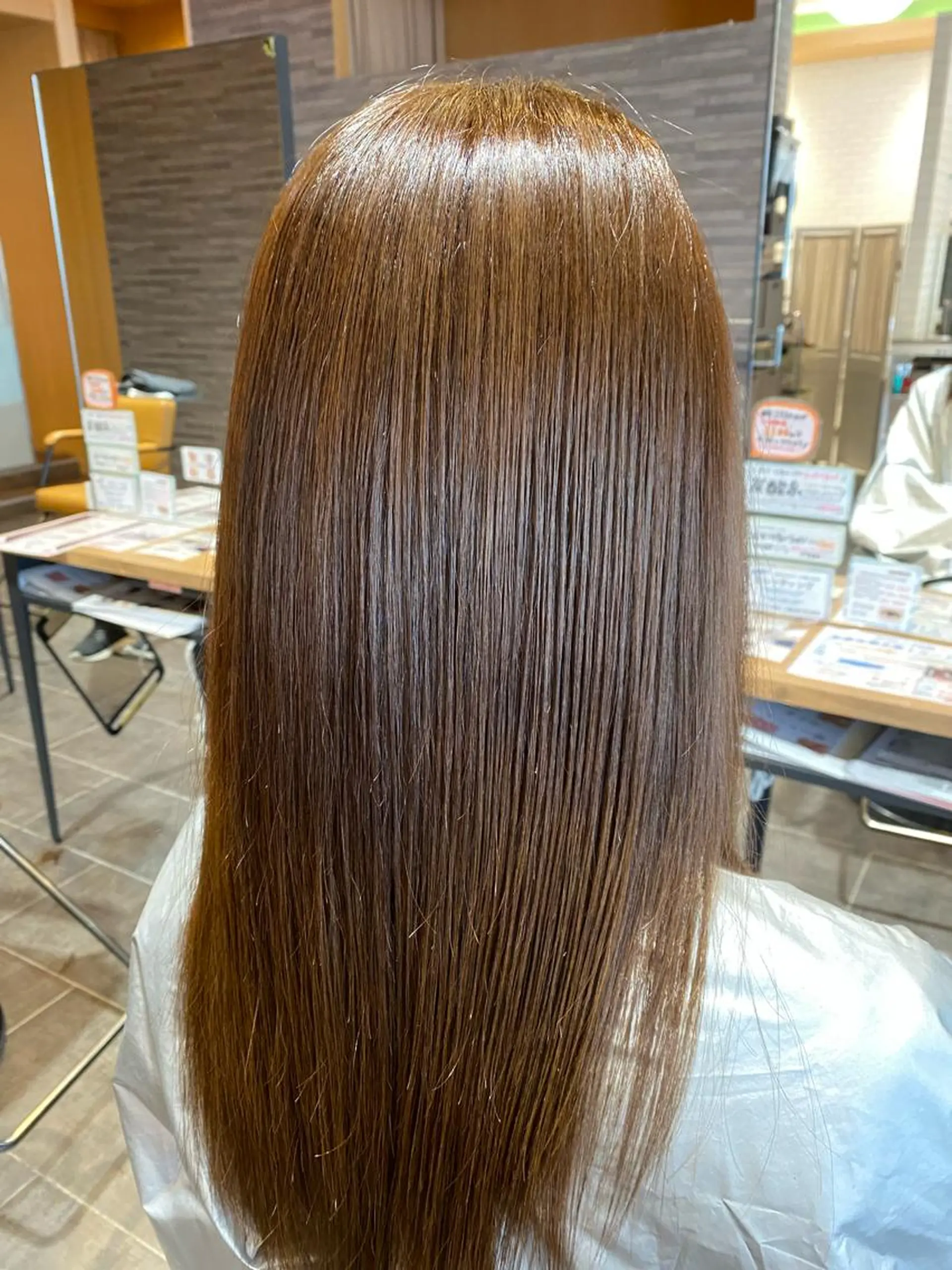 ロング カット 縮毛矯正 尾崎 優也のヘアスタイル