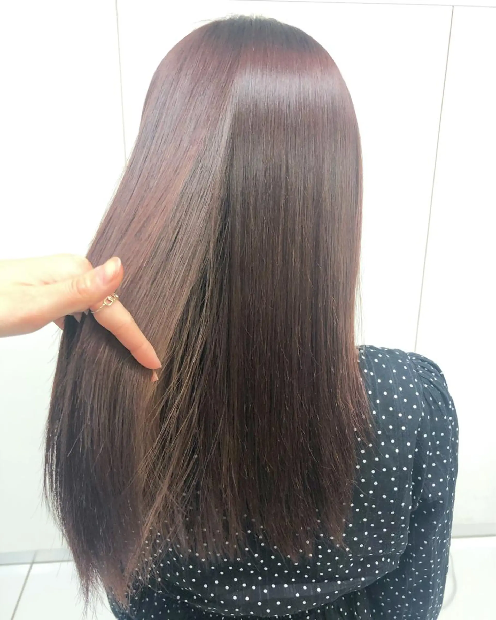 ロング カラー カット 縮毛矯正 トリートメント Elle✂︎ Riinaのヘアスタイル