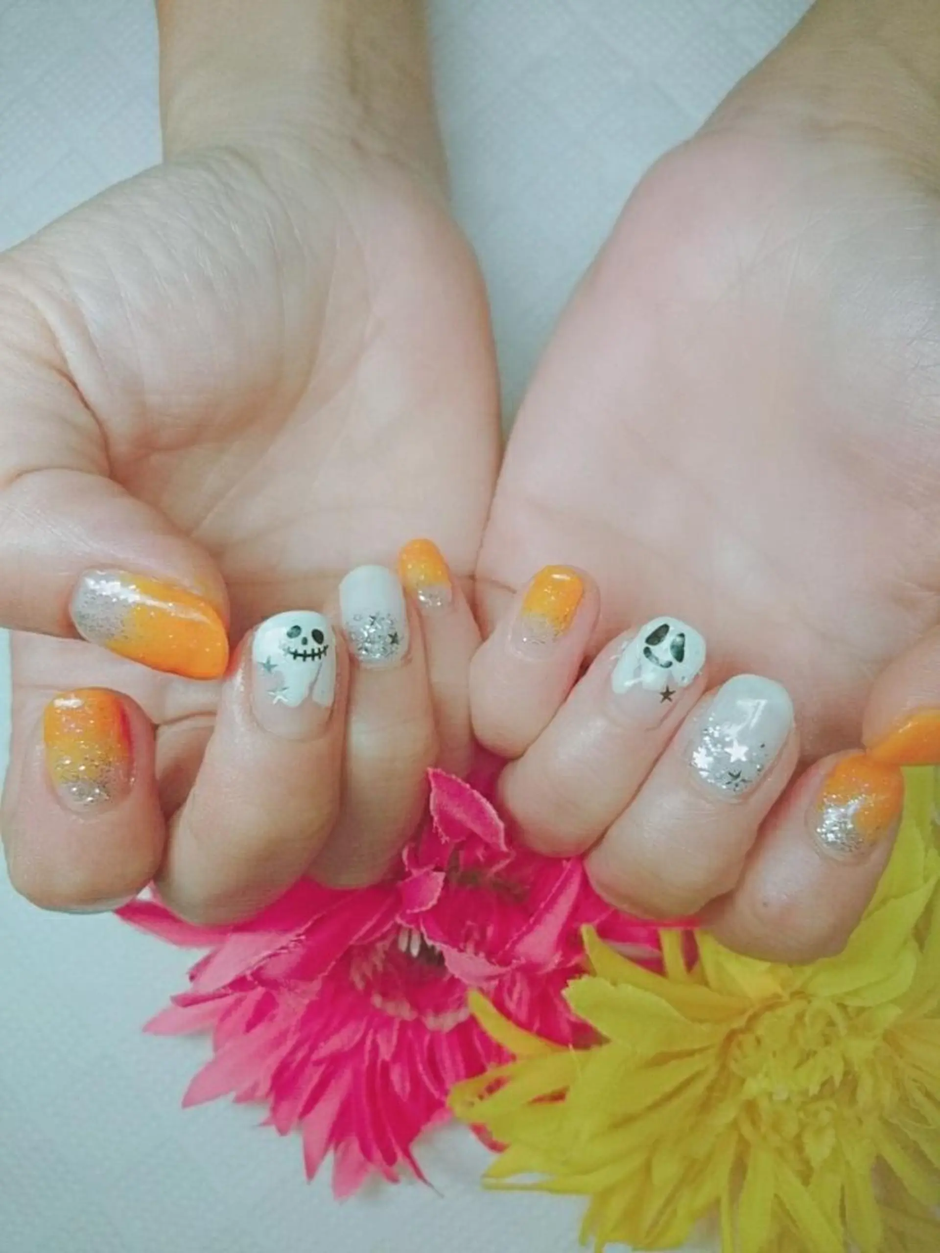 ネイル ハロウィン ハンドネイル ハンドケア プライベートサロン RosyLily所属・プライベートサロン Rosy Lilyのネイルデザイン