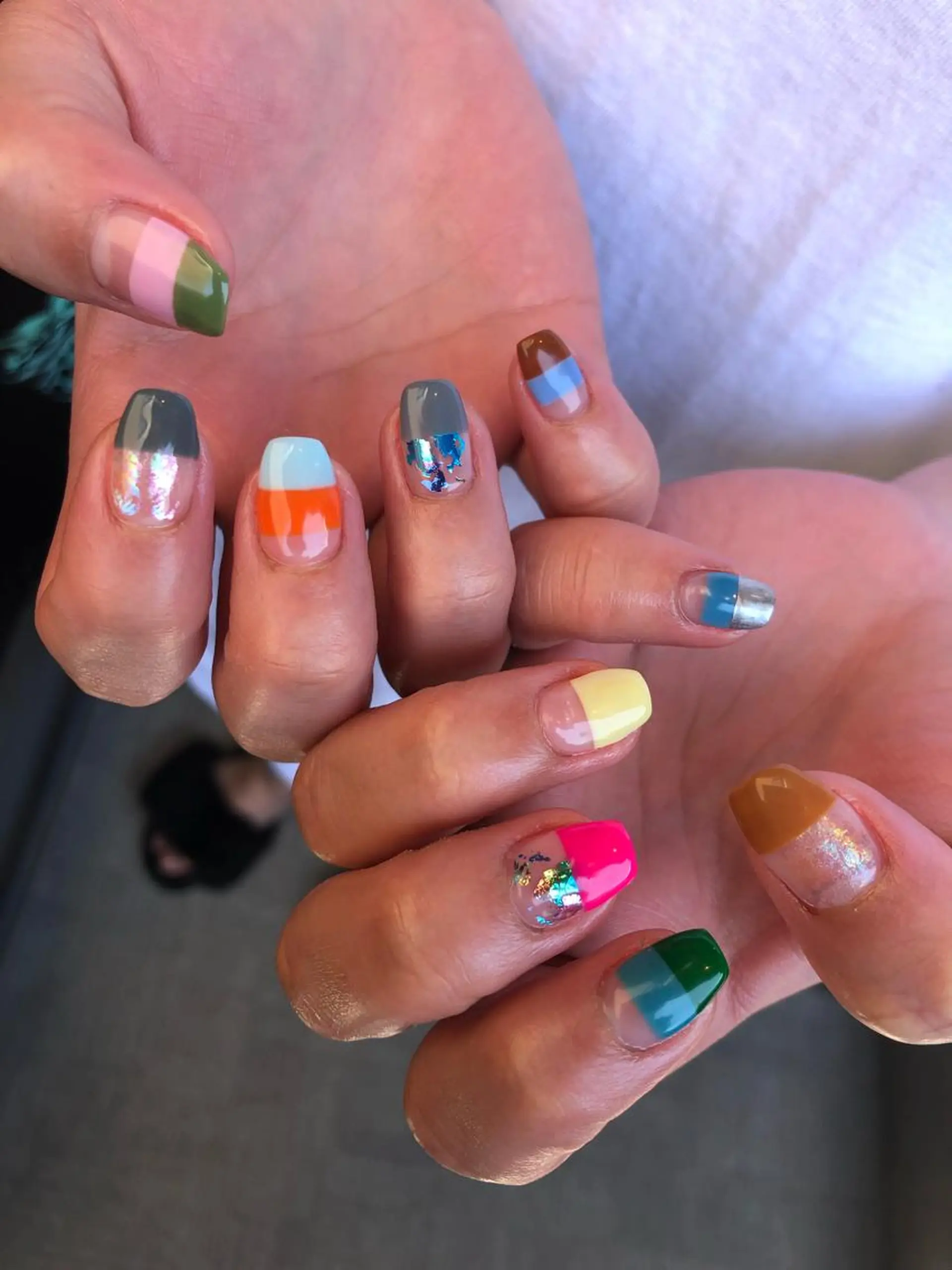 ロング カラー ヘアアレンジ キッズ ネイル マツエク・マツパ 福田 加奈のネイルデザイン