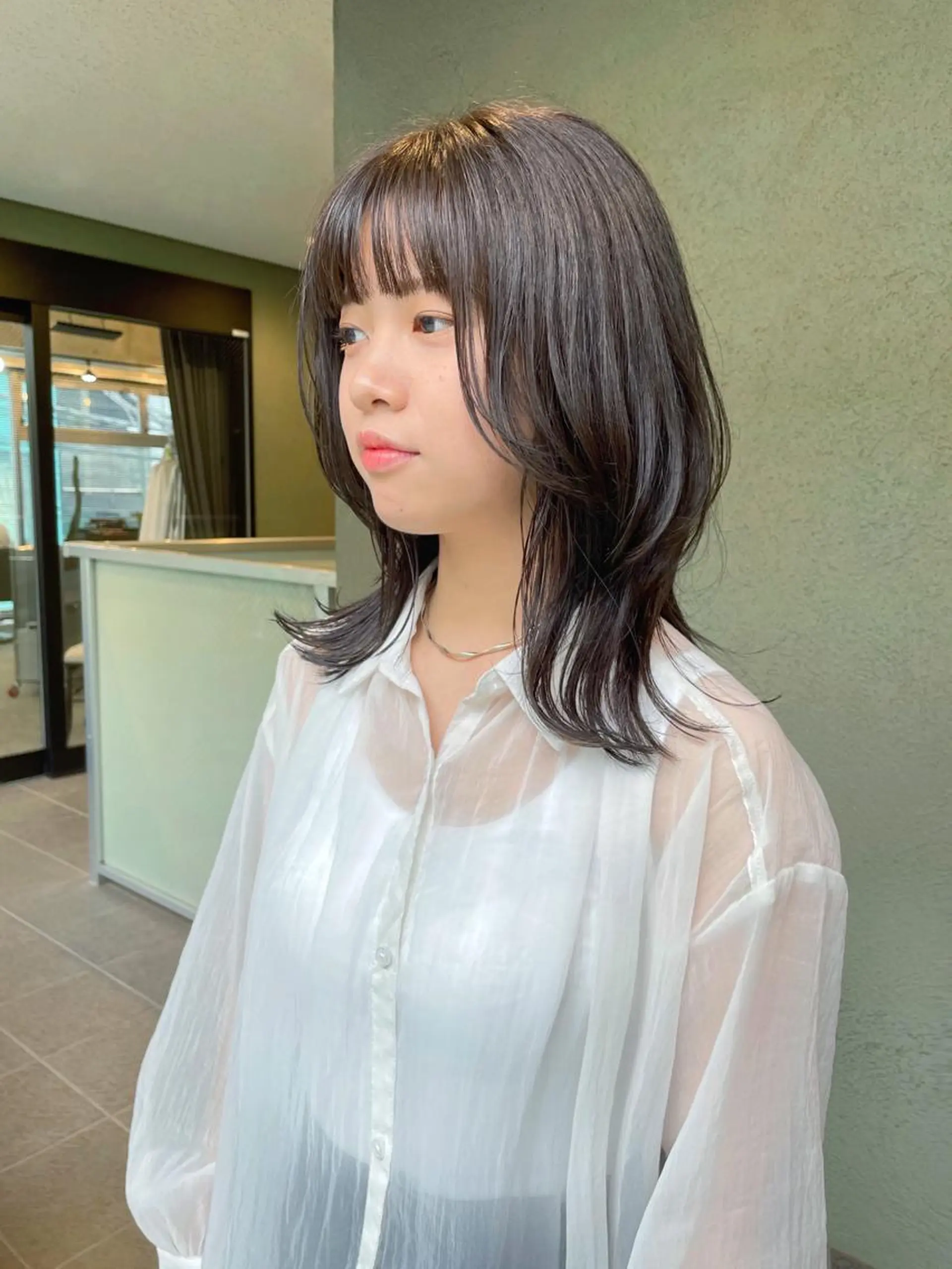 ミディアム カラー カット ヘアカラー トリートメント HIROKI ” stylistのヘアスタイル