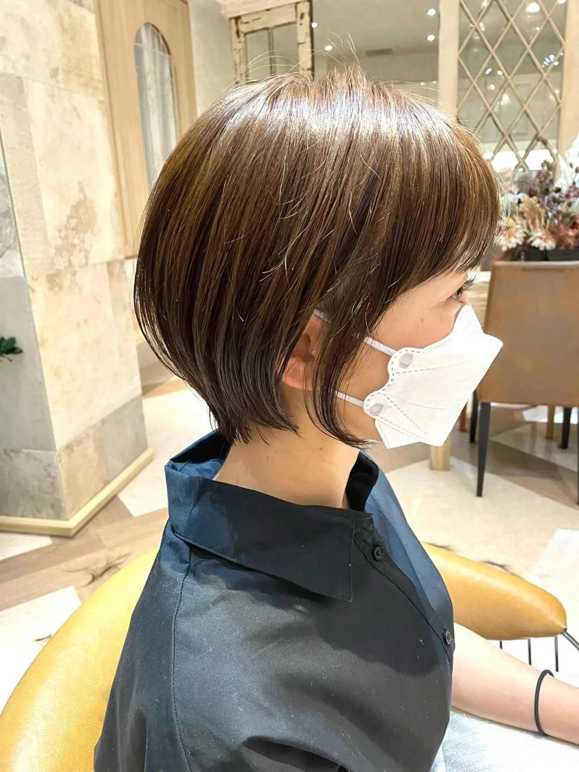 ショート カラー 似合わせカット ショートヘア カット ヘアカラー トリートメント ヘッドスパ 韓国ヘア/髪質改善 /Harunaのヘアスタイル