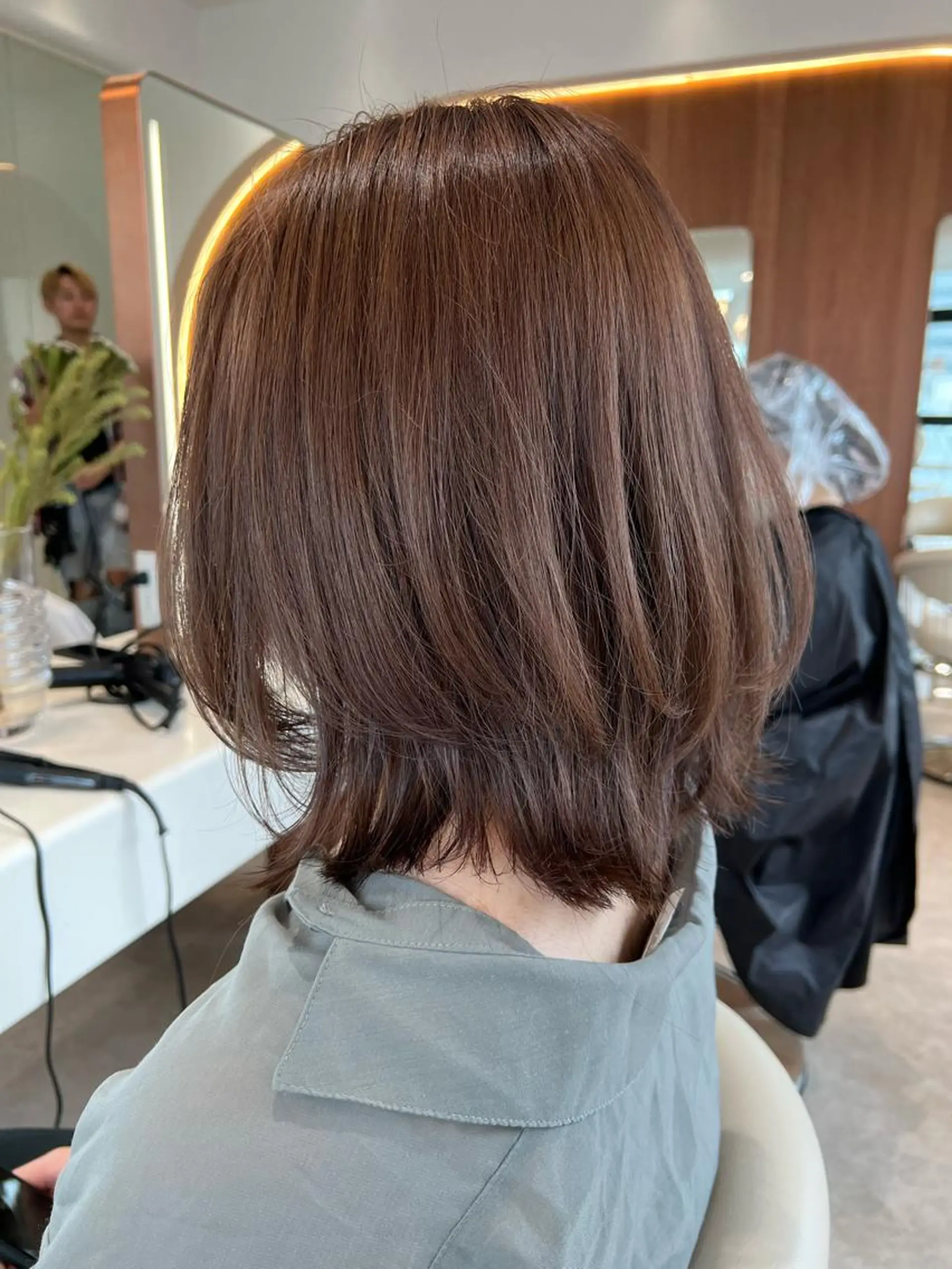 ミディアム カラー イルミナカラー 韓国風ヘア レイヤーカット カット ヘアカラー トリートメント ヘアセット 韓国レイヤー🇰🇷 韓国研修◎渋谷カイトのヘアスタイル