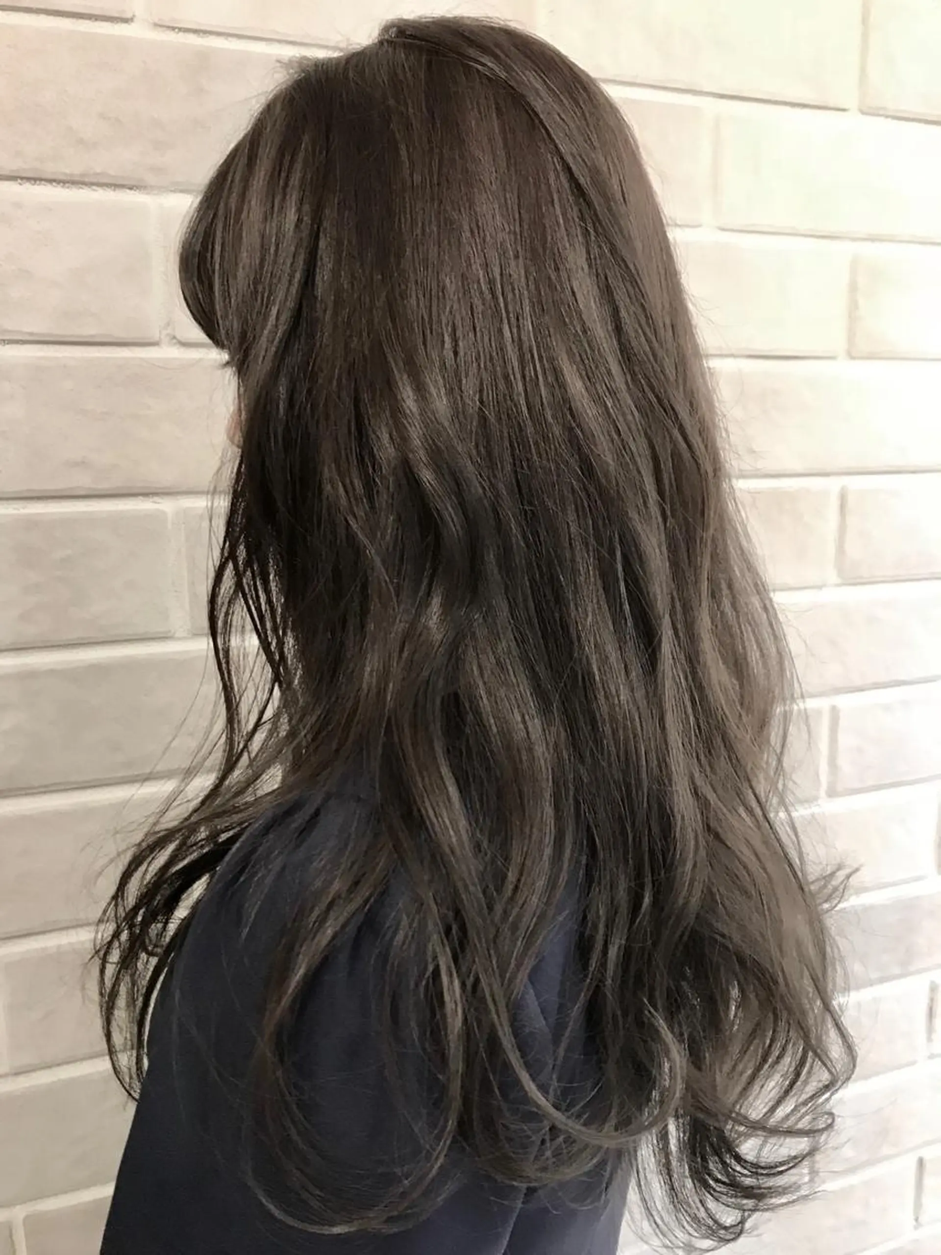 セミロング カラー パーマ 艶髪カラー&ウルフ フルカワ ヒロズミのヘアスタイル