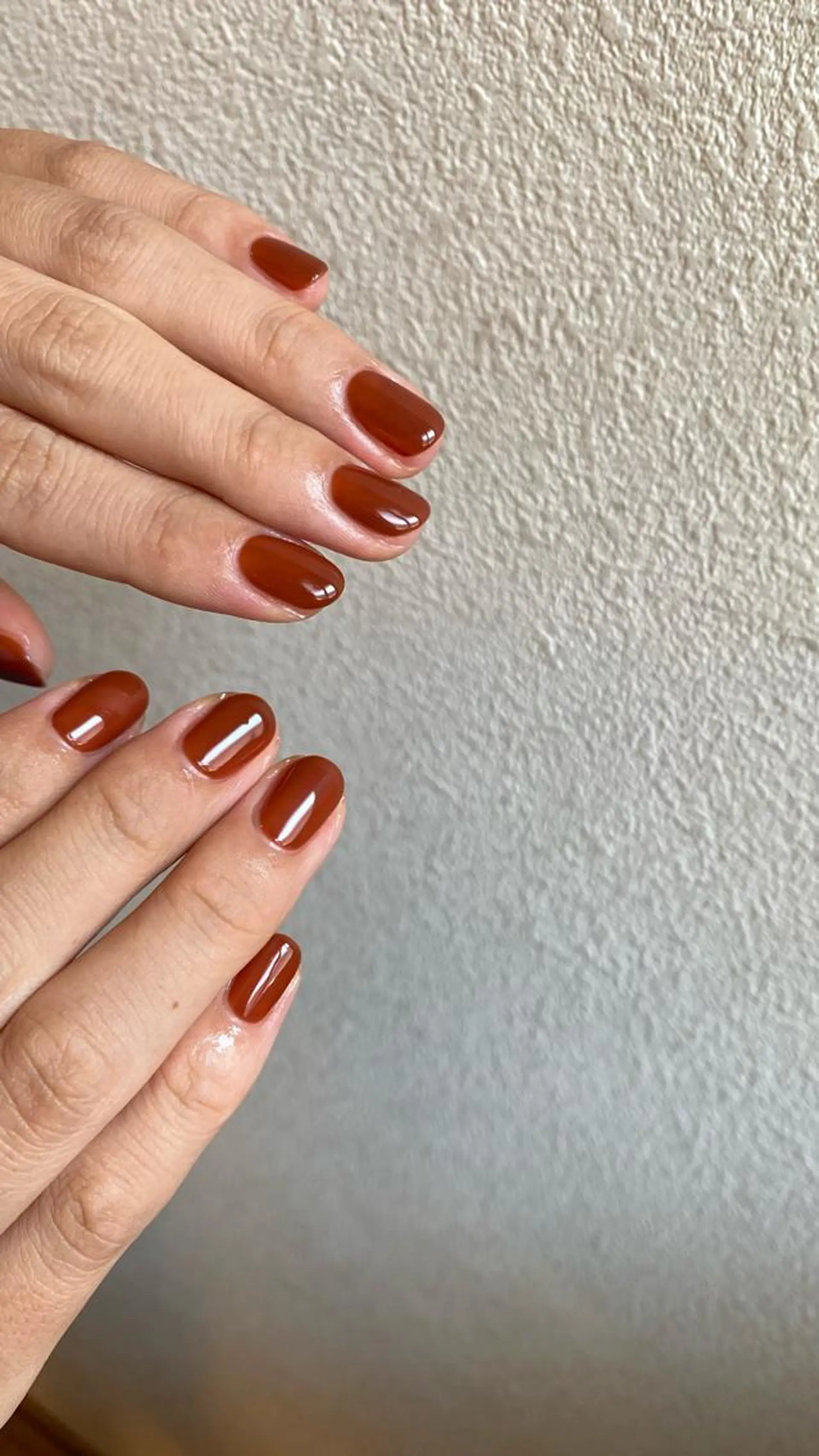 ネイル ブラウン ハンドネイル lcoco nailのネイルデザイン