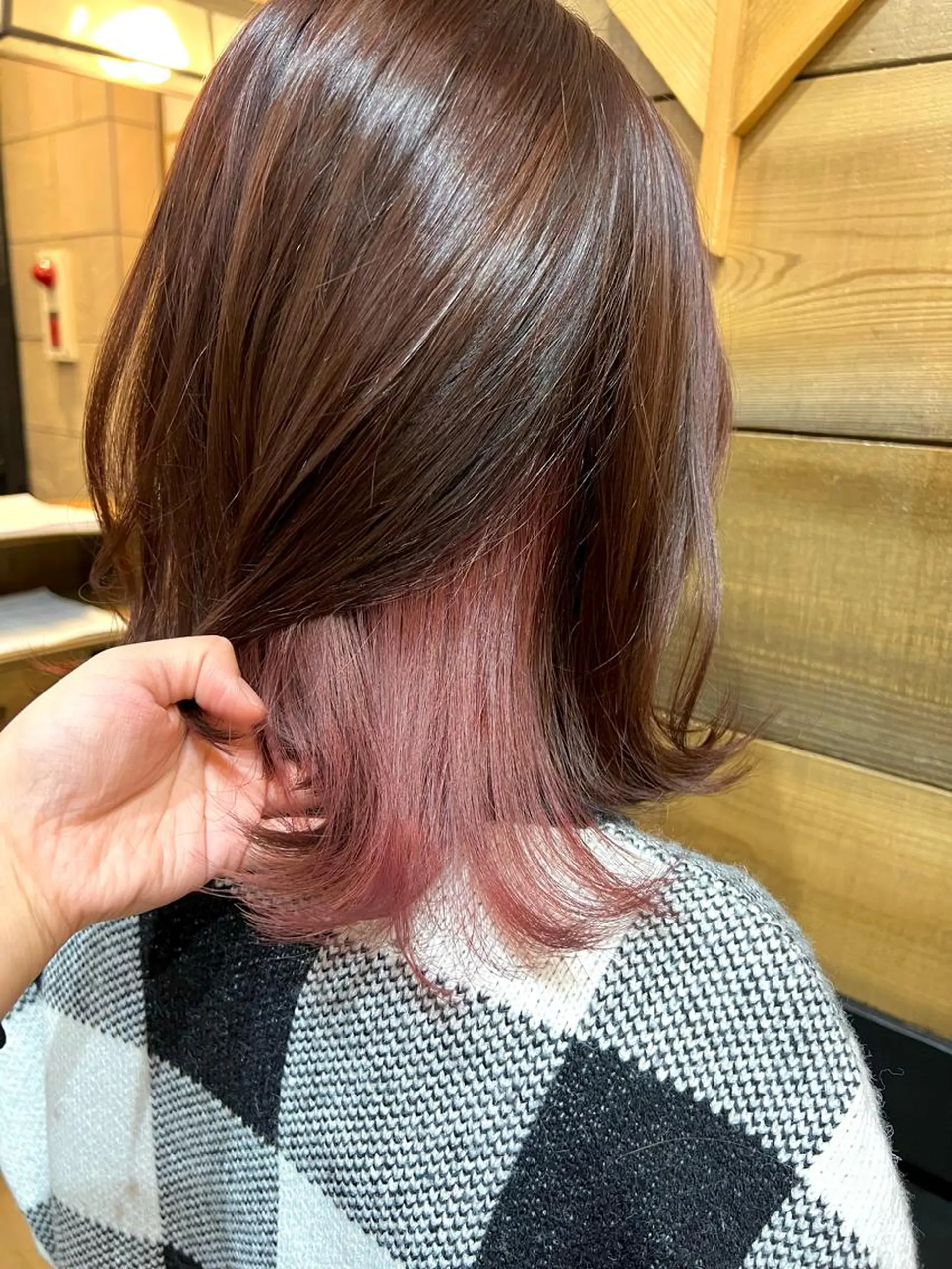 ミディアム カラー ピンクカラー HairSalon SHIAN八王子店所属・SHIAN 八王子 🦋小林 美羅🦋のヘアスタイル