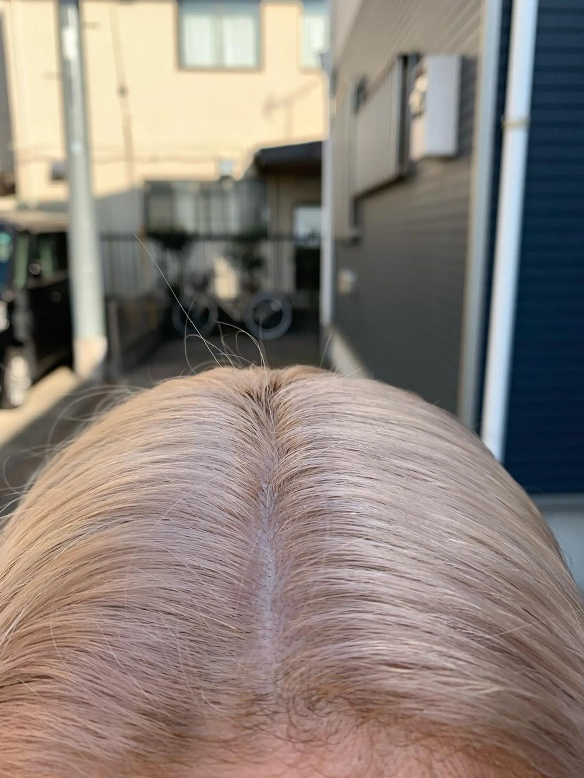 ミディアム カラー ヘアアレンジ ブリーチ ケアブリーチ ハイトーンカラー ケアブリーチ/ ハイトーン/牧野のヘアスタイル