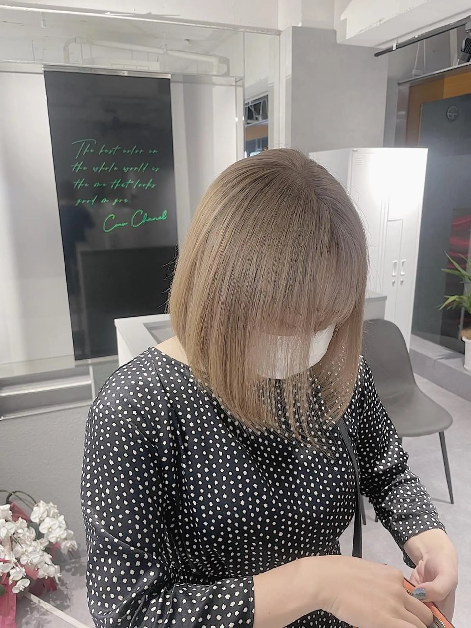 ショート カラー ikuma/ ミルクティーのヘアスタイル