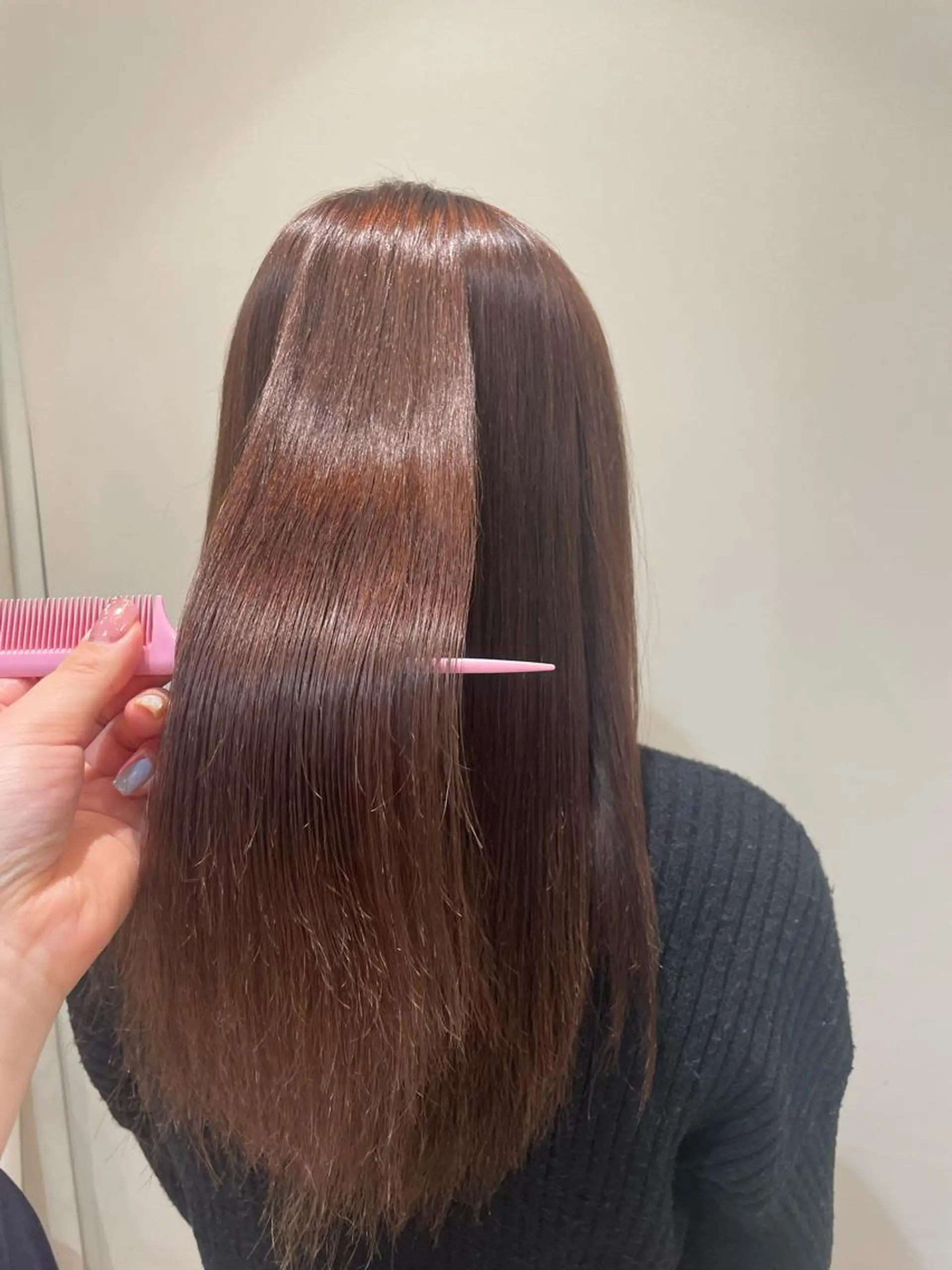 ロング パーマ 韓国ヘアメイク🎀/ 縮毛矯正✨山本媛香のヘアスタイル