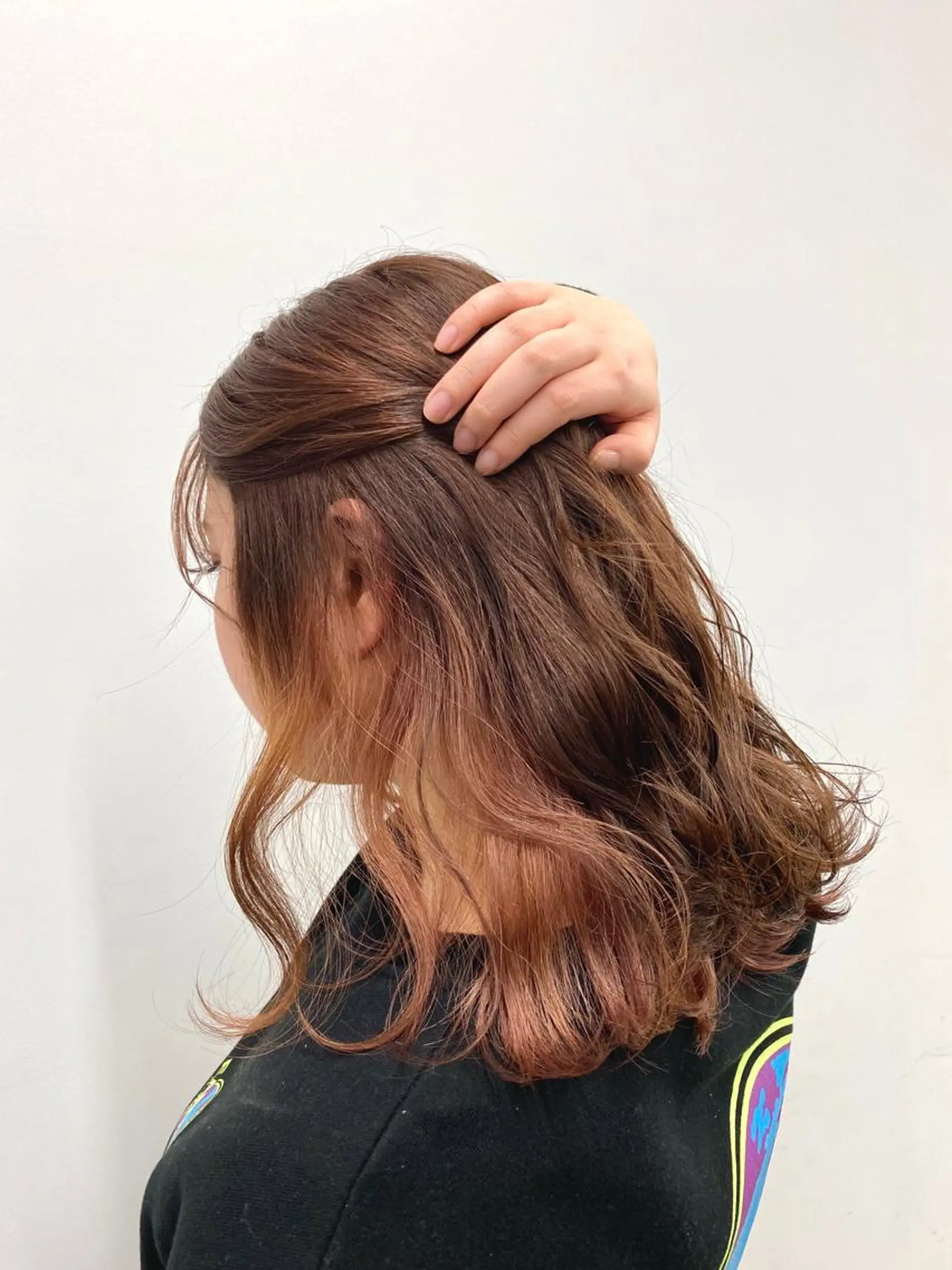 ミディアム カラー momo所属・メンズヘアメイク 🩵Mayuki🩵のヘアスタイル