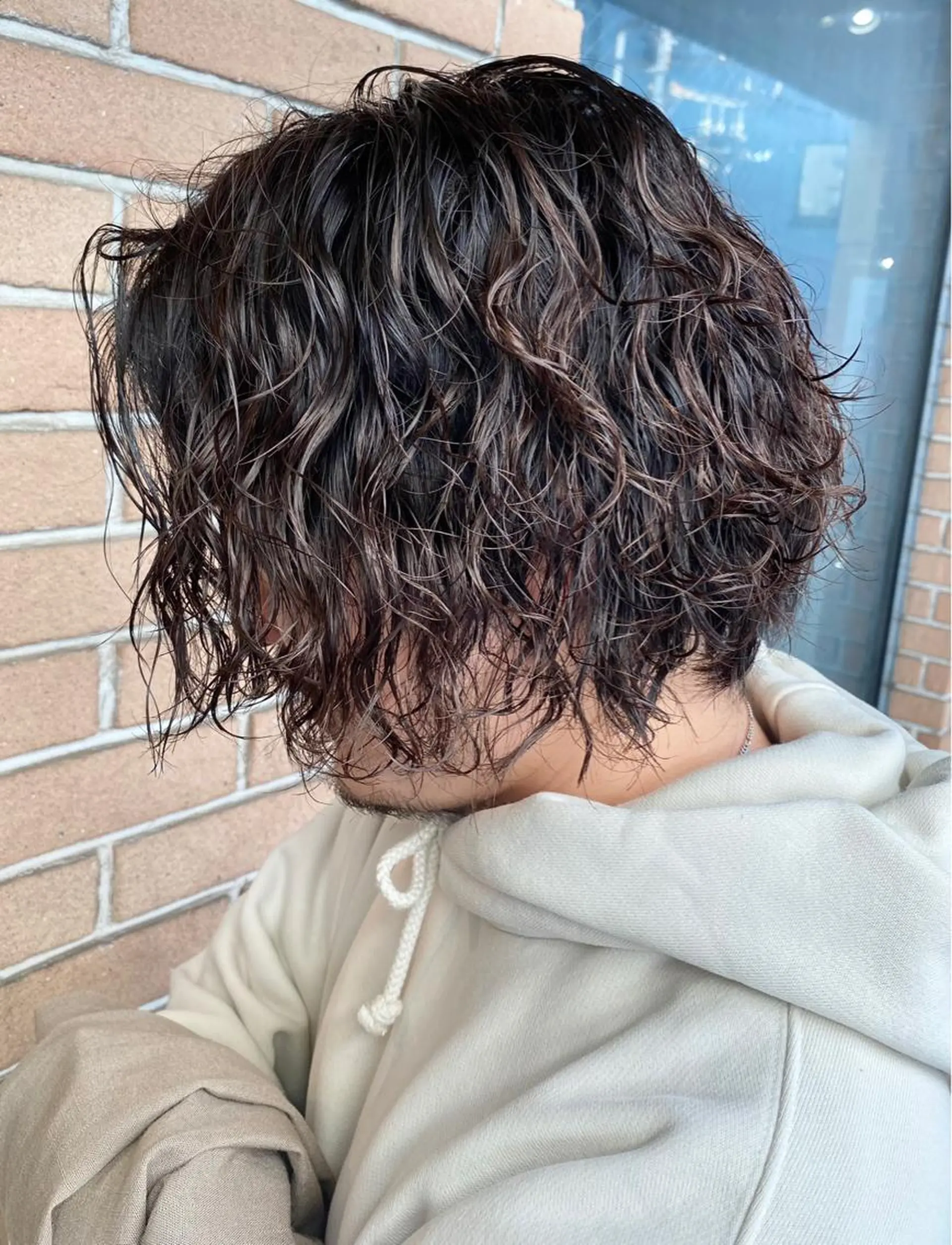 パーマ メンズ カット パーマ ヘアセット メンズブリーチカラー /パーマ ごーた立川のヘアスタイル