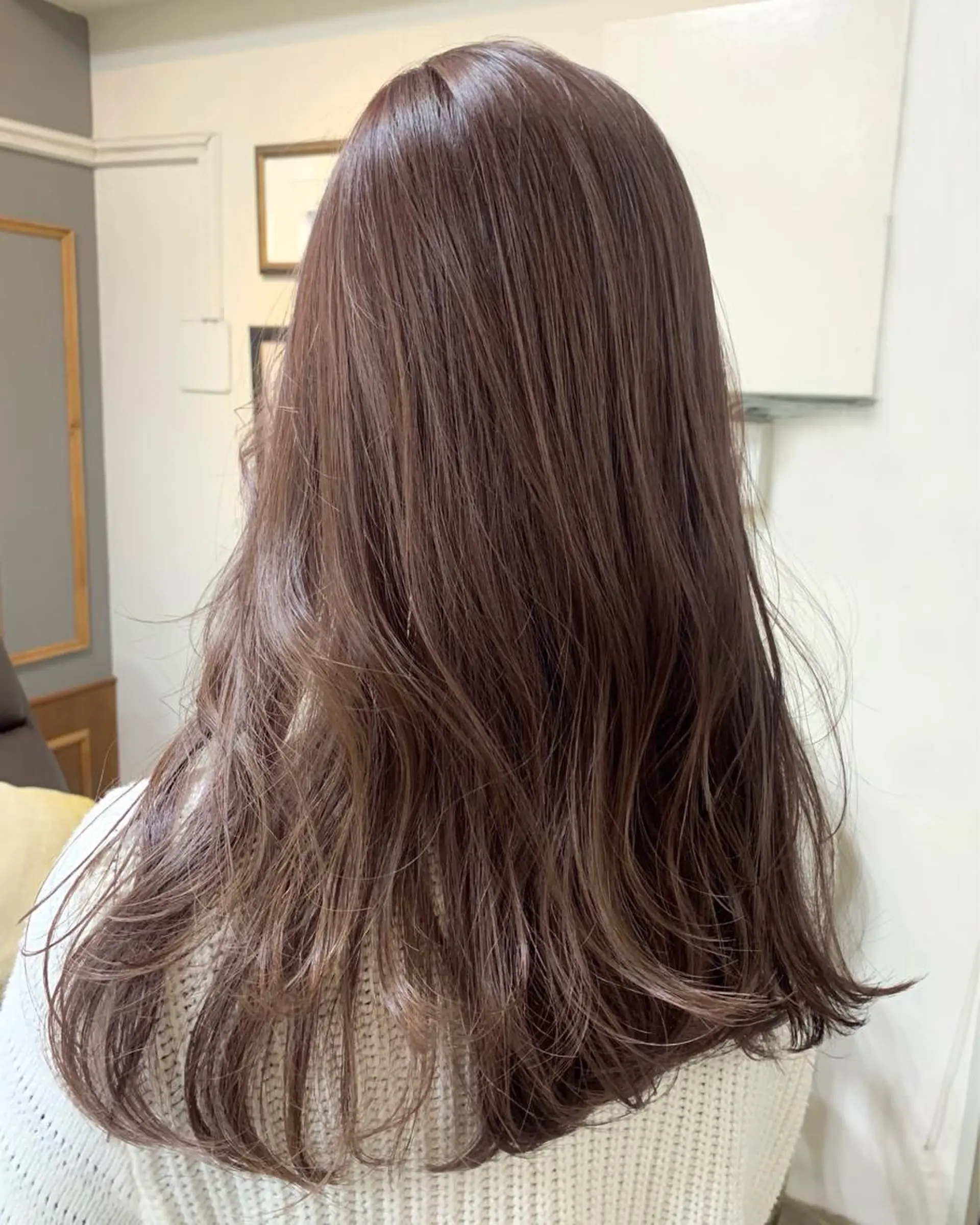 ロング カラー ピンクカラー まろやか透明感カラー ♡MANAのヘアスタイル