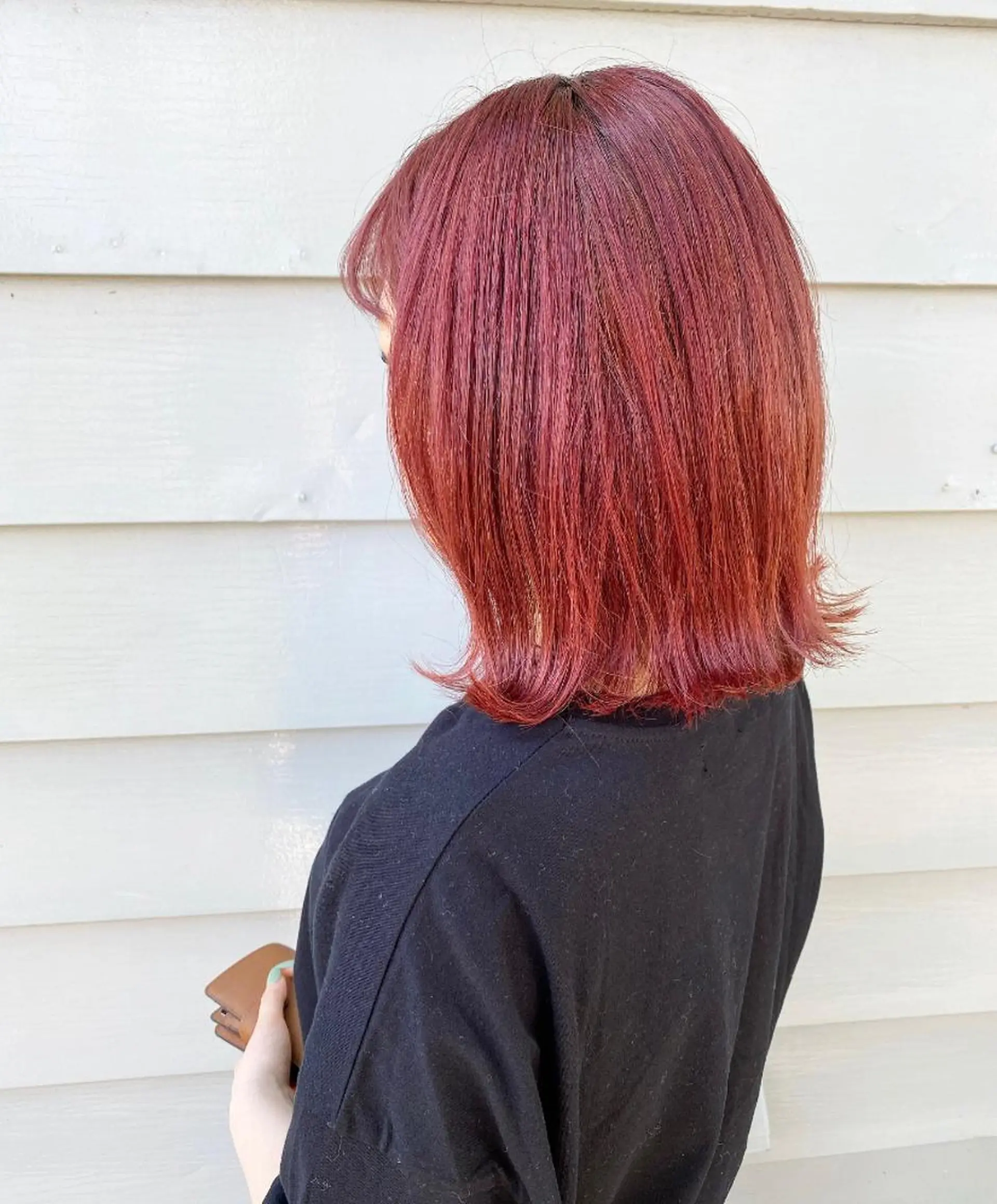 ミディアム カラー ピンクカラー ローズカラー カット ヘアカラー トリートメント フラム所属・WATANABE MISAKIのヘアスタイル