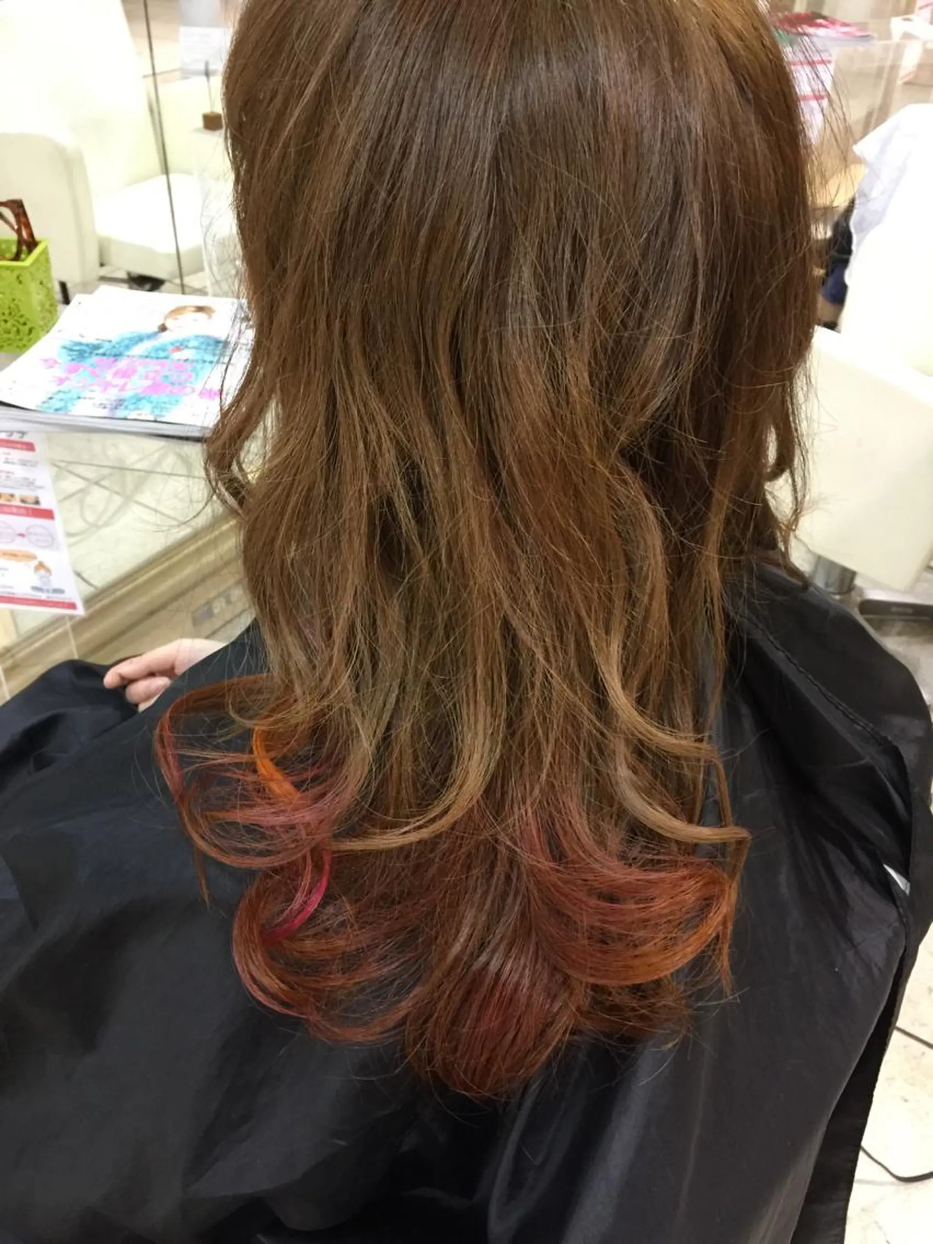 セミロング ロング カラー 溝口 和弘のヘアスタイル