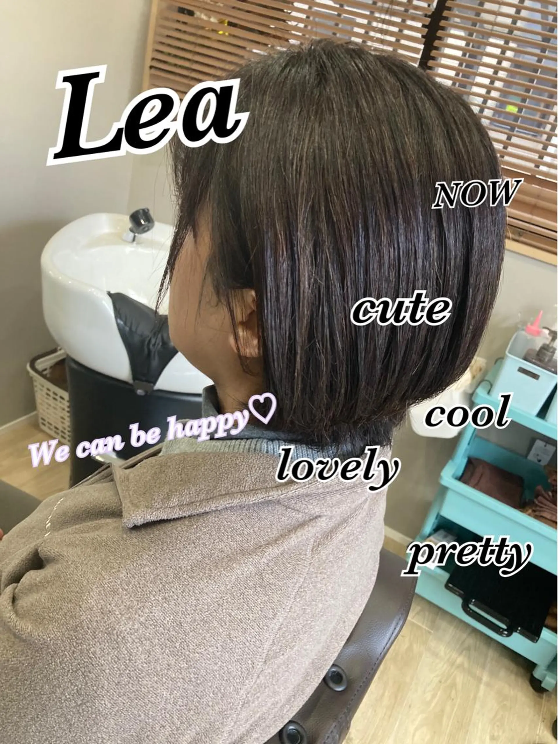 ショート カラー 丸みショート ショートヘア Hair room Leaのヘアスタイル