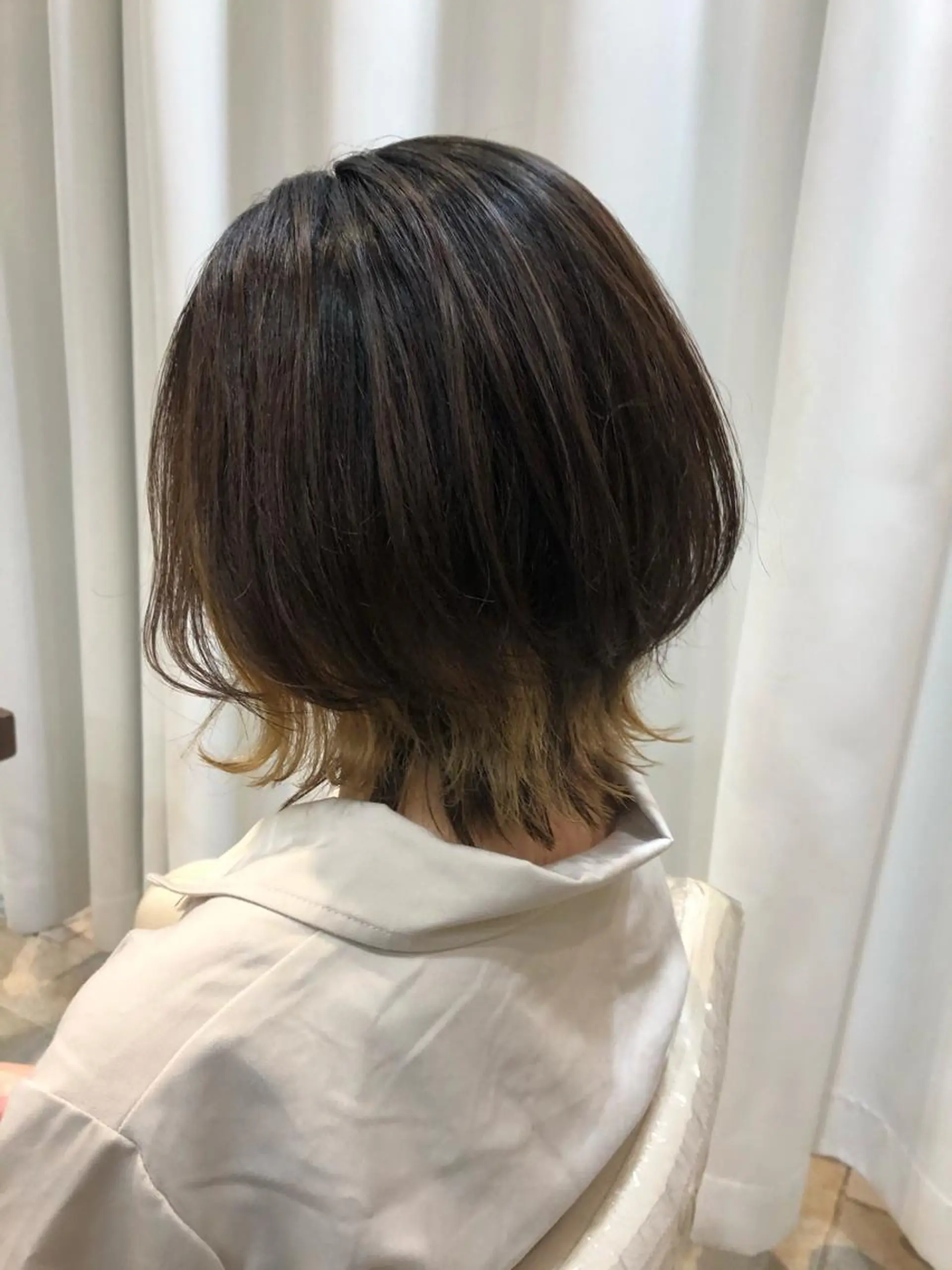 ショート ボブ ウルフカット ウルフボブ カット 『Ash久が原MG』 水野 翼のヘアスタイル