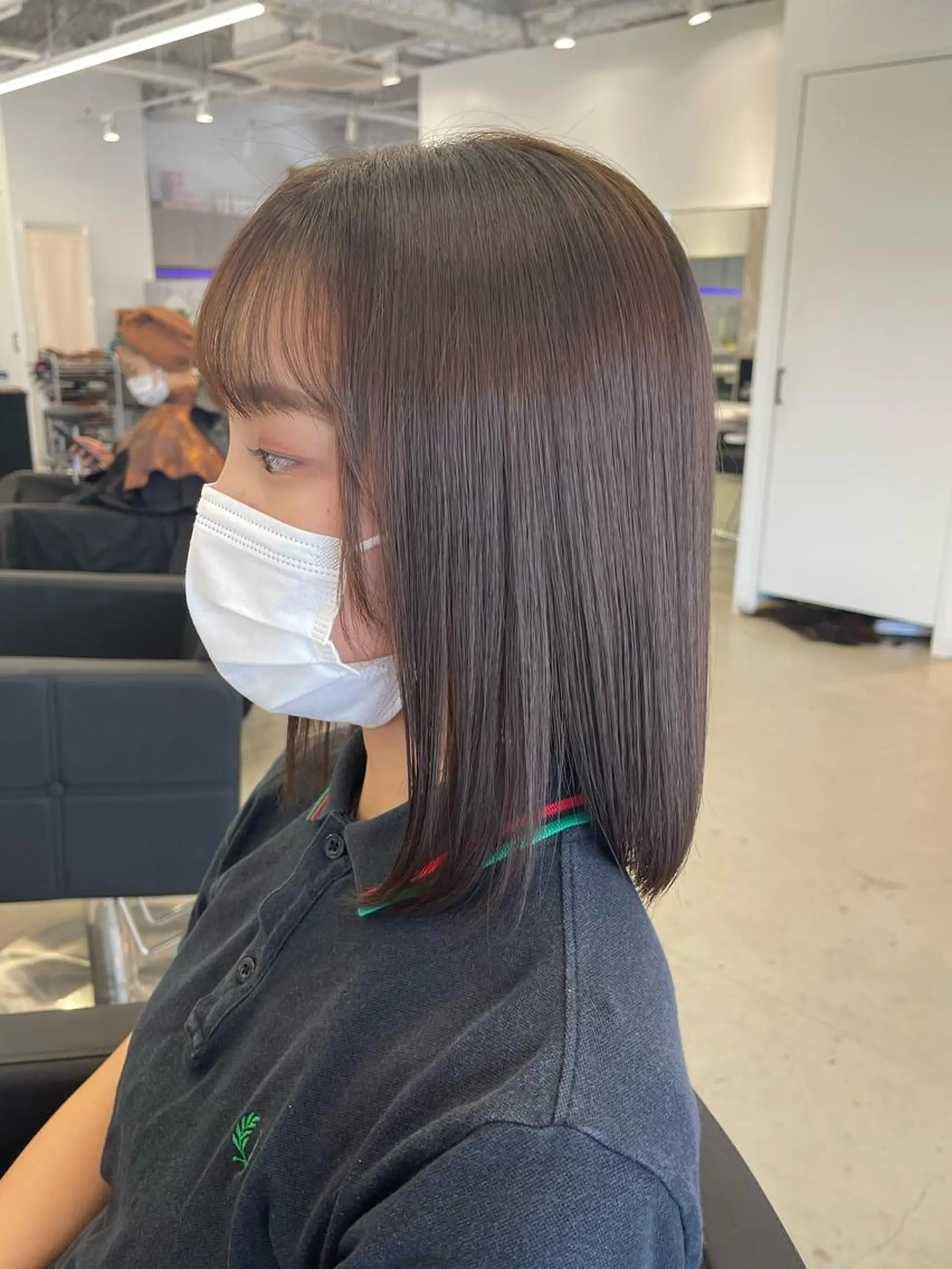 ミディアム 店長 MANAMI /ブリーチ/骨格ボブのヘアスタイル