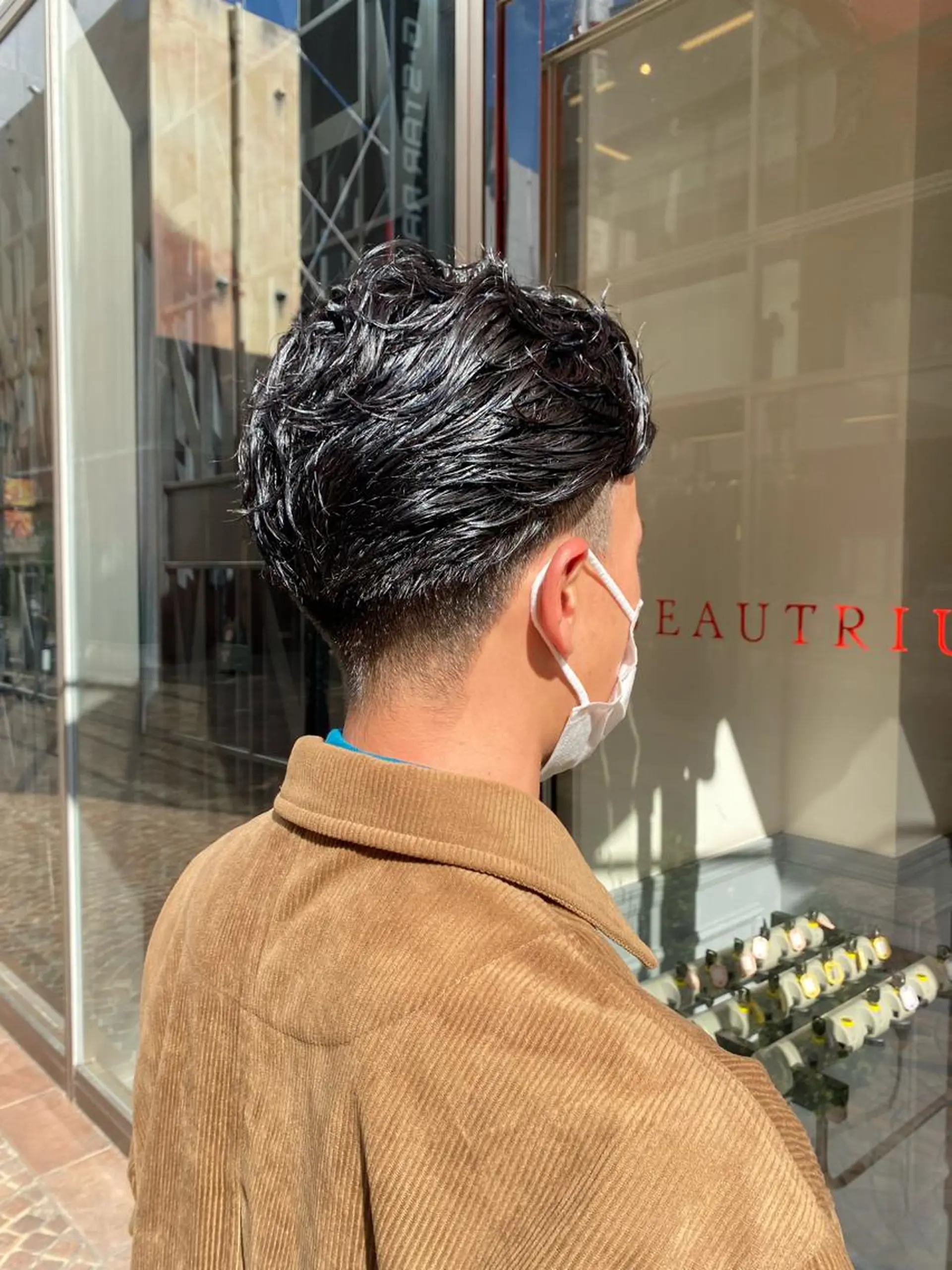 メンズ メンズ就活ヘア レイヤー/グレージュ メンズパーマのヘアスタイル