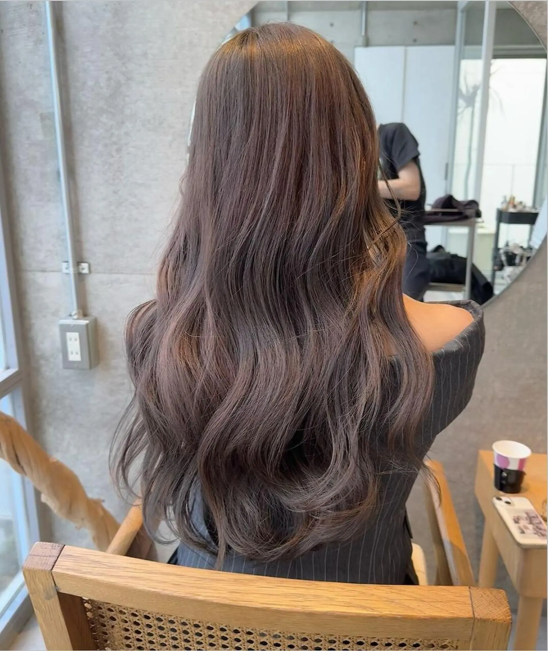 ロング 🎀韓国/艶髪/暗髪 🎀 柚月🫧立川駅のヘアスタイル