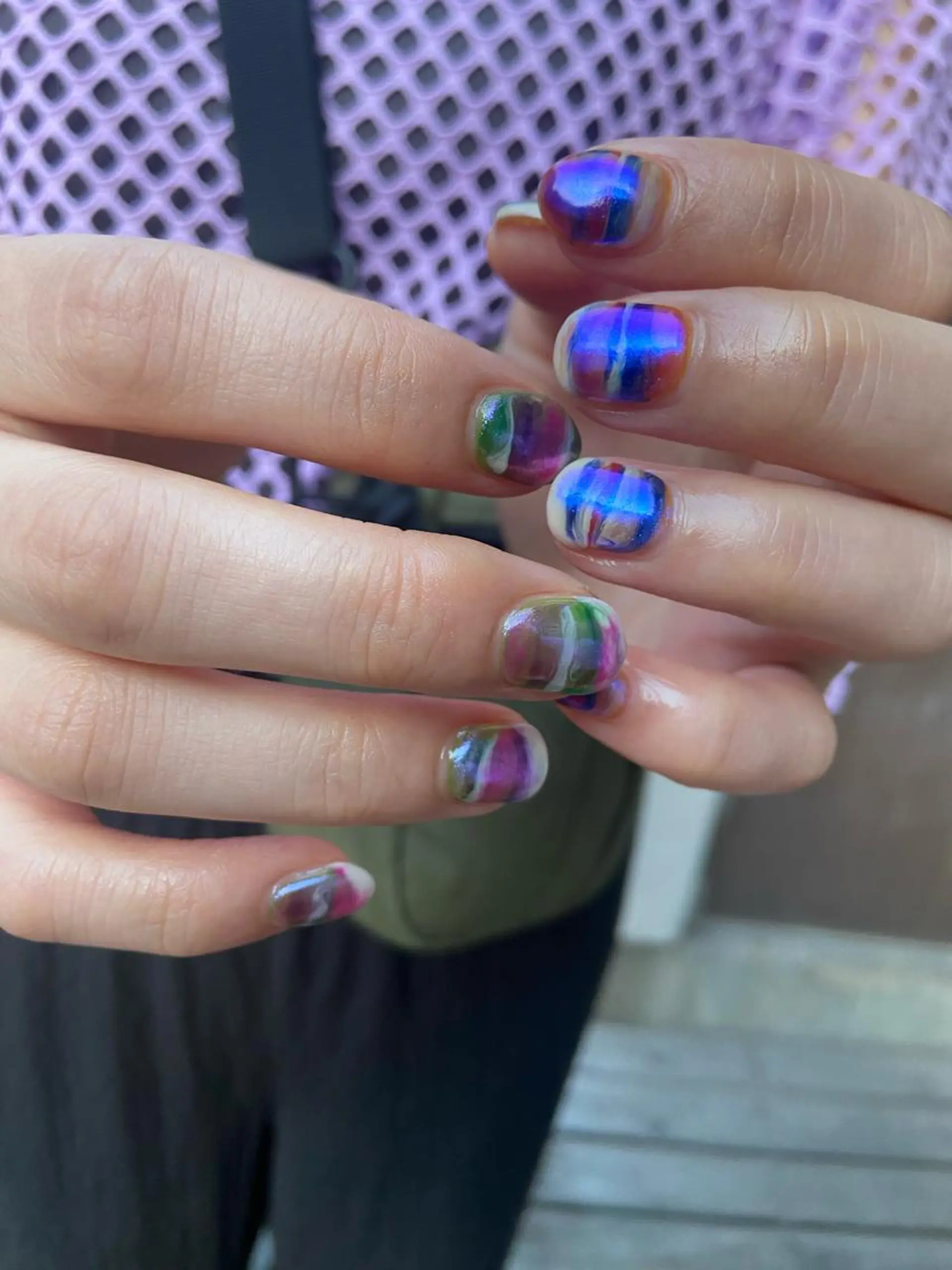 ネイル ボーダー . unffのネイルデザイン