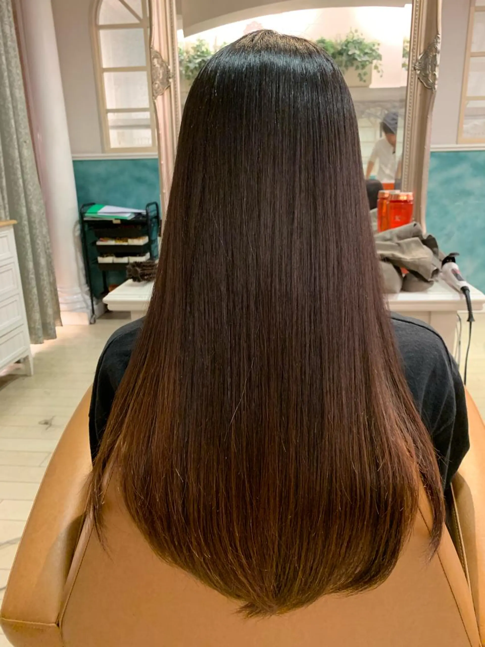 ロング 髪質改善 縮毛矯正 トリートメント ヘアカラー トリートメント 韓国ヘア/髪質改善 /Harunaのヘアスタイル