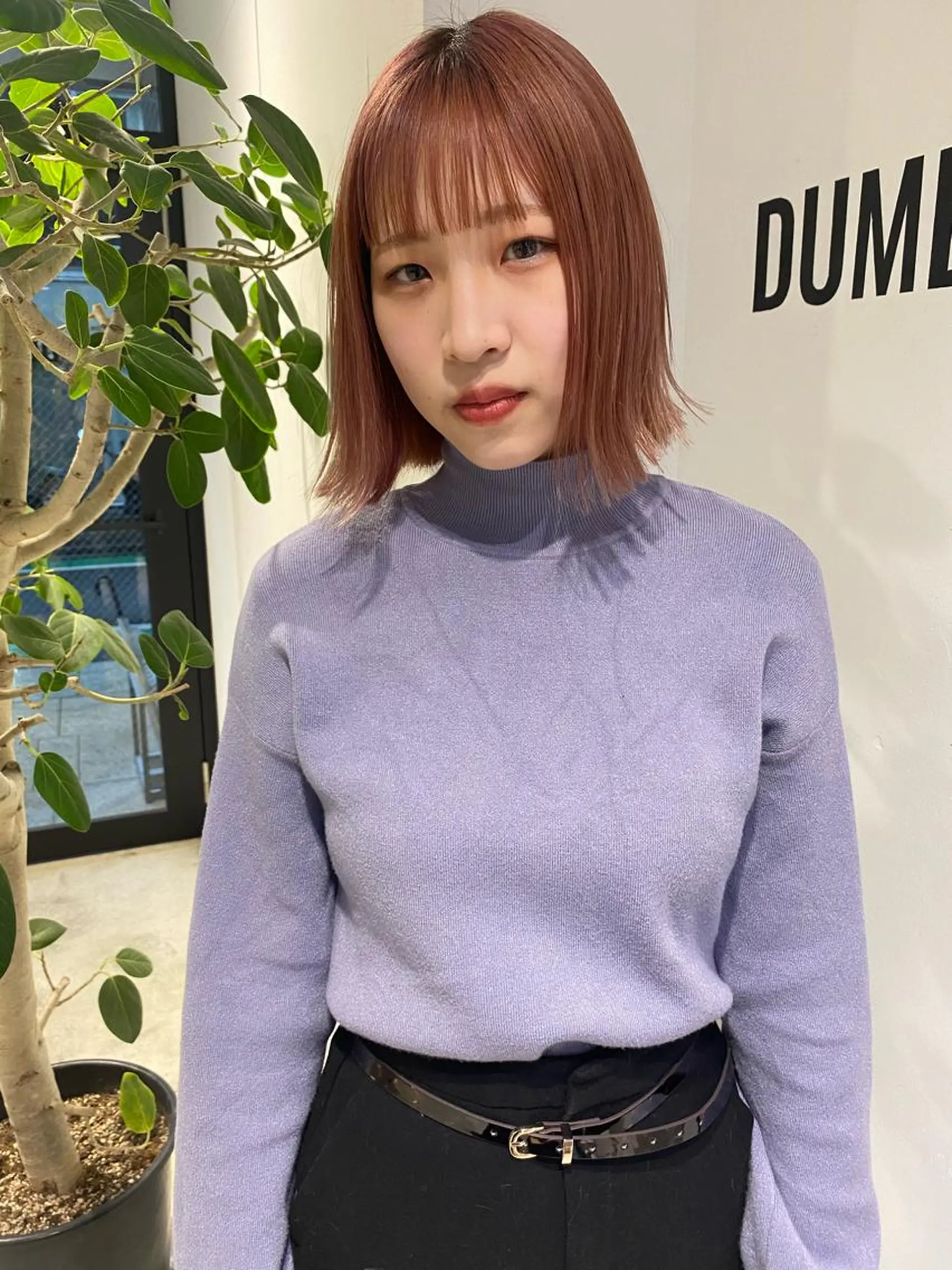 ミディアム カラー パーマ ヘアアレンジ メンズ キッズ ピンクカラー パーマスタイル🔅 sayacaのヘアスタイル