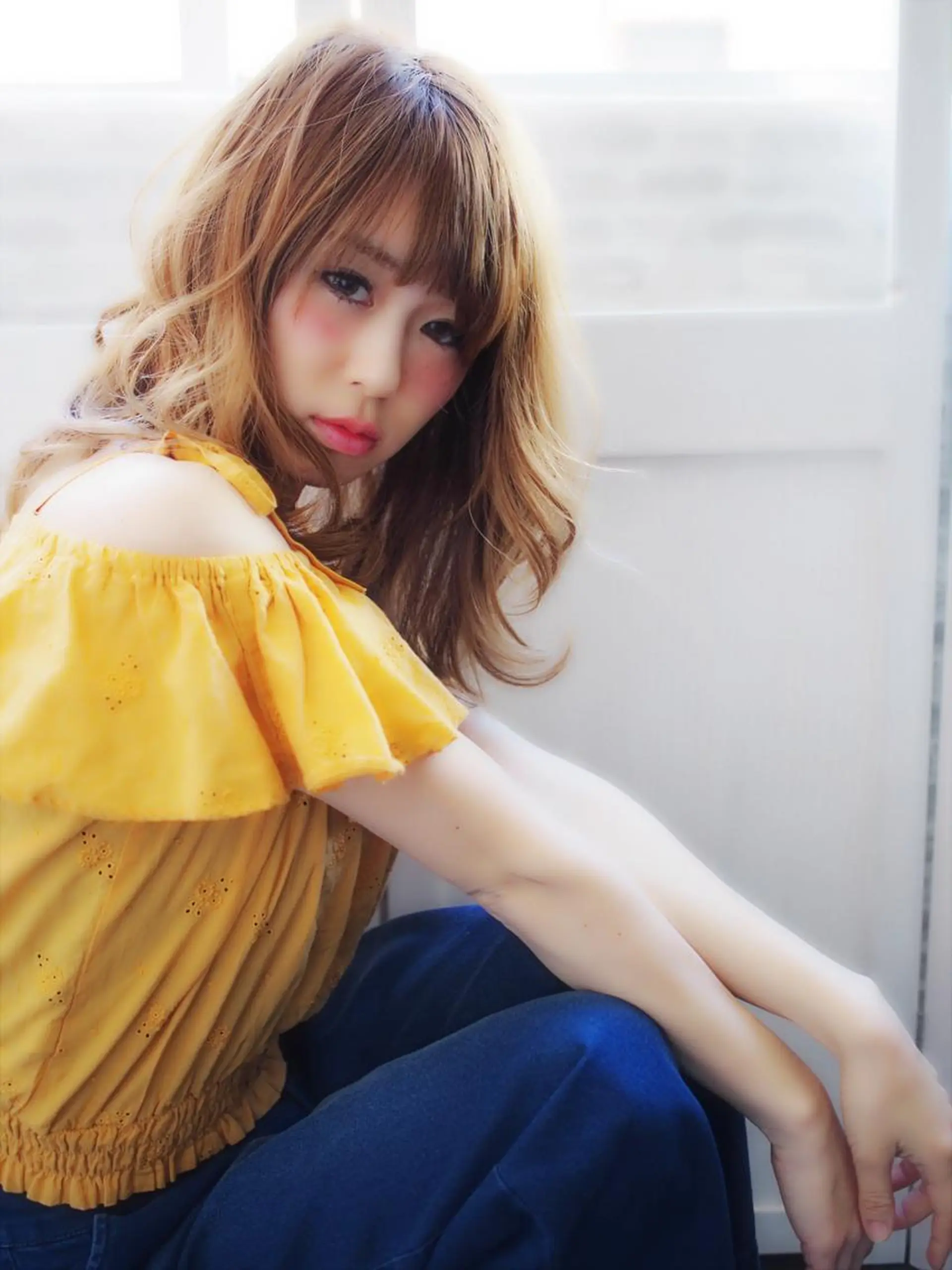 ミディアム ほさか しんごのヘアスタイル