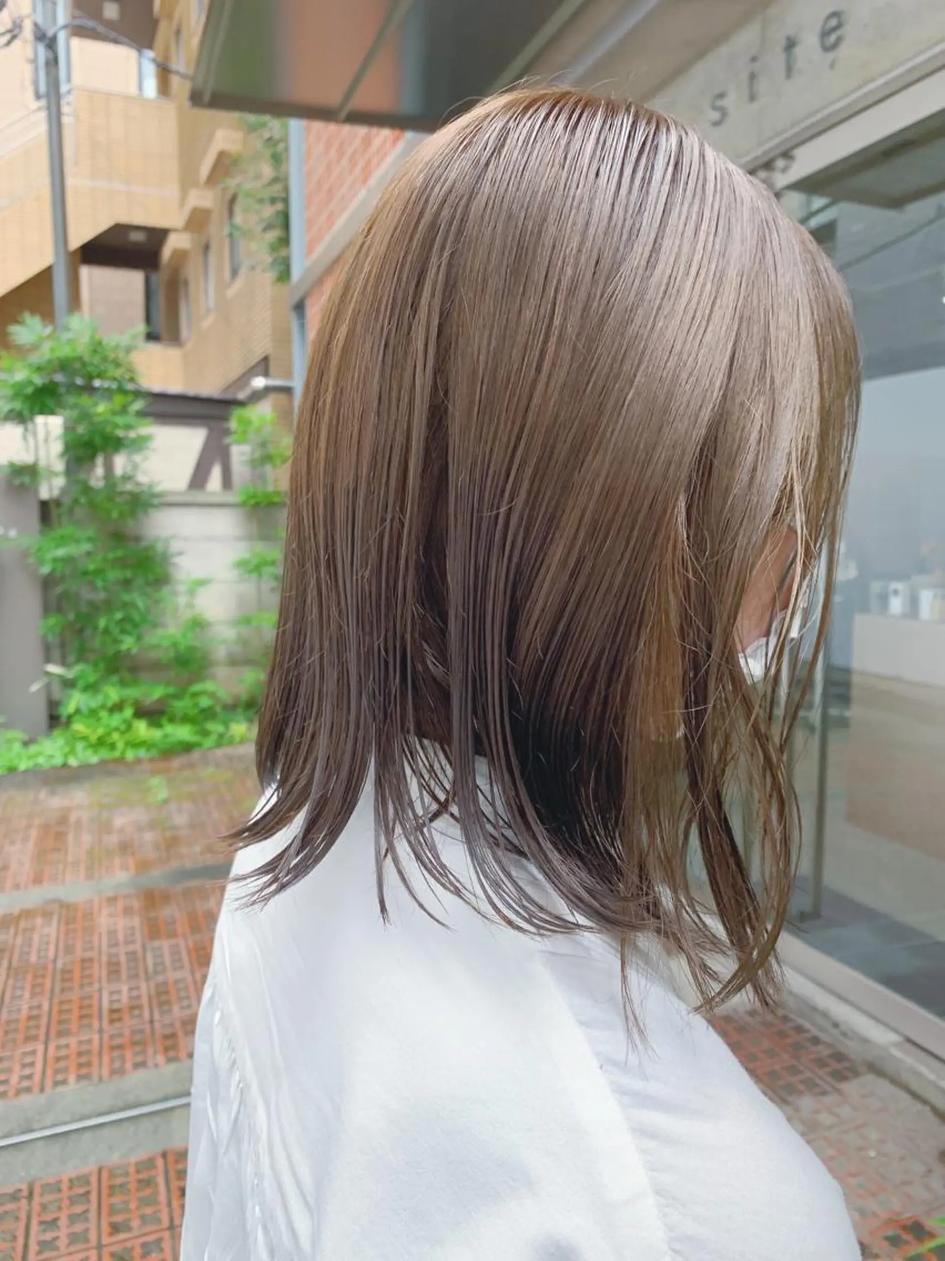 カラー ボブパーマコテ巻き風 パーマNo1深江秀平のヘアスタイル