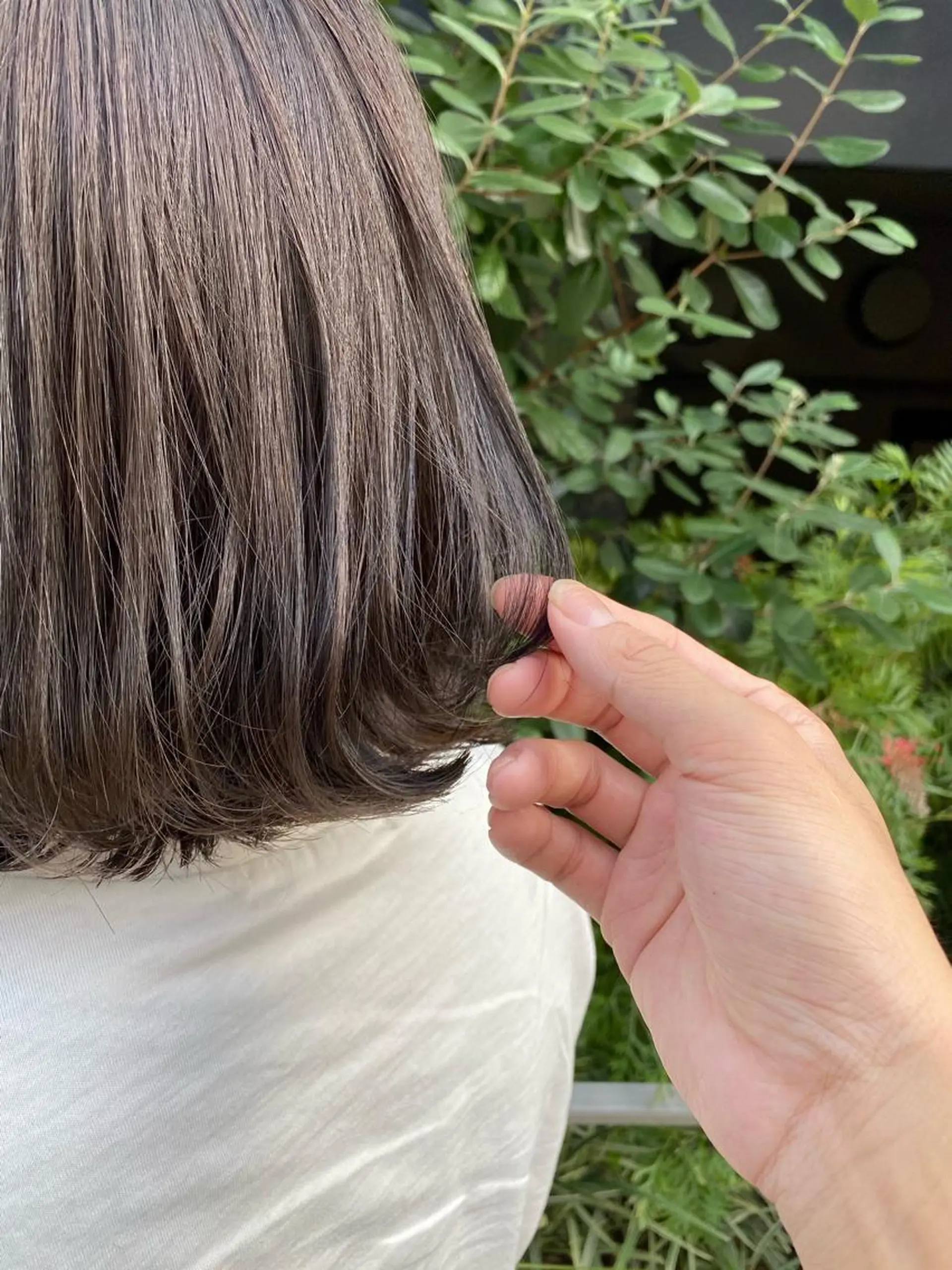 ミディアム カラー ヘアアレンジ 外苑前NO.1艶髪 透明感カラーのヘアスタイル