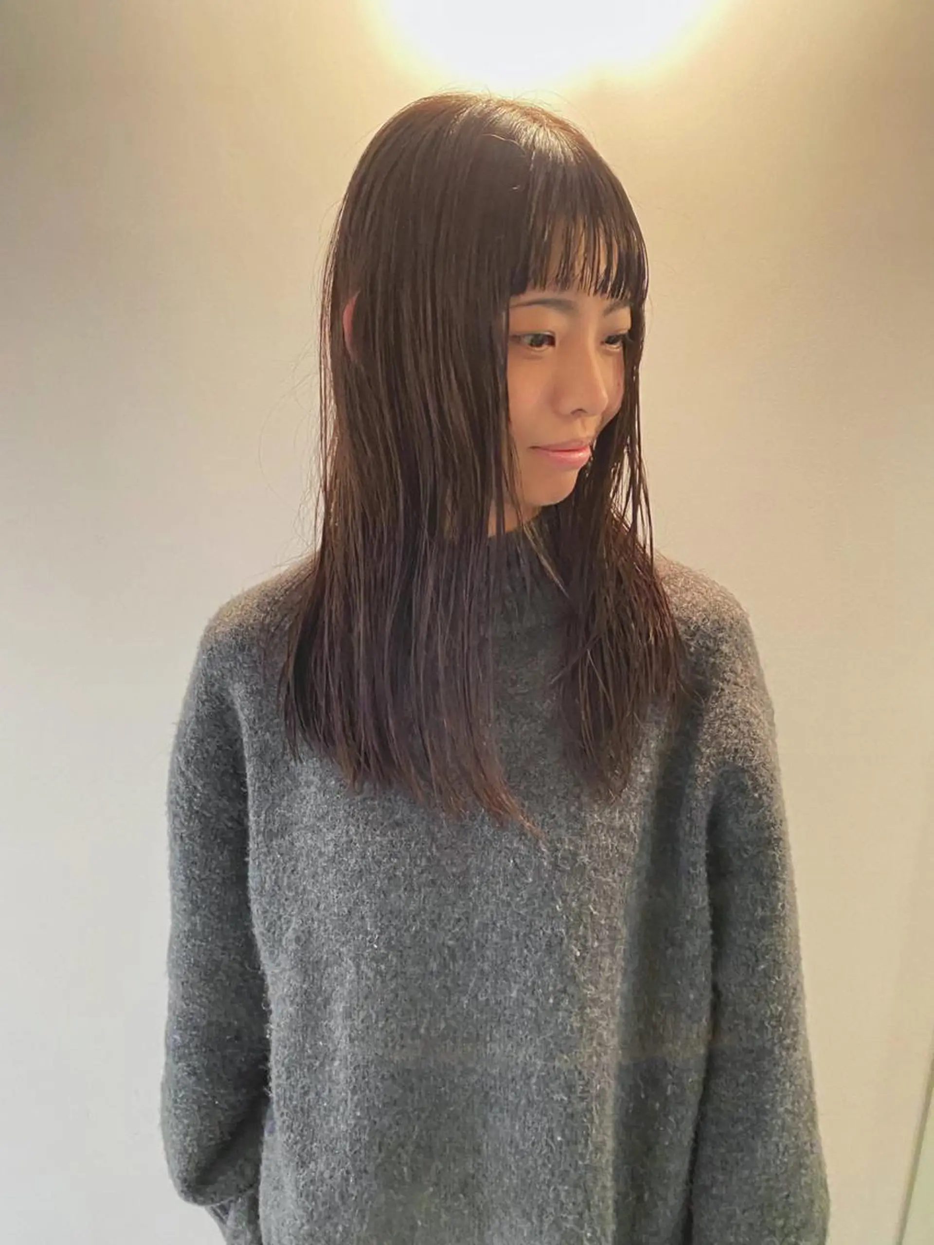 セミロング オン眉 カット ヘアカラー GATTACA所属・KEI gattacaのヘアスタイル