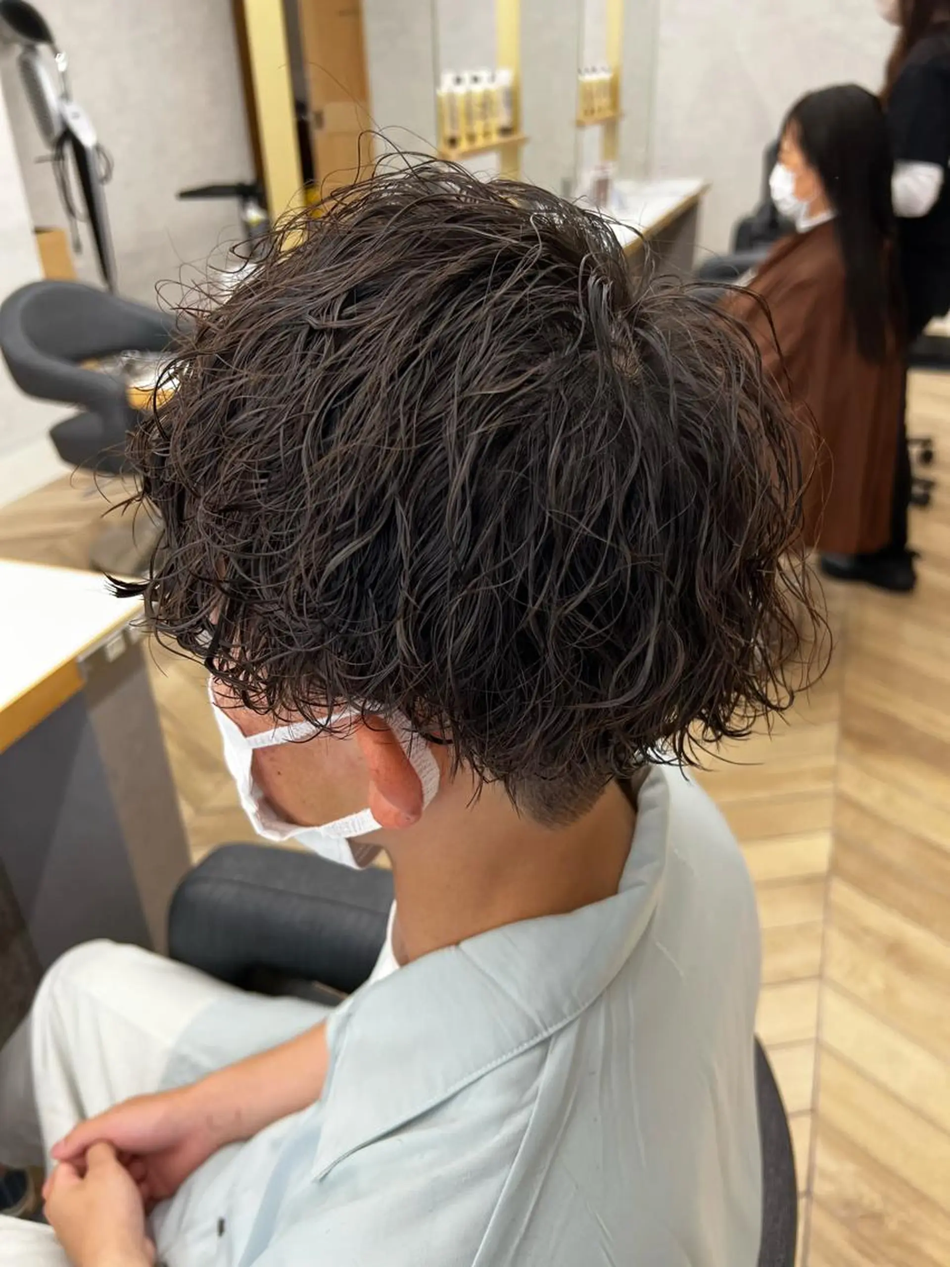 ミディアム パーマ メンズ 🪐メンズ特化 ヤマクラ　タイキのヘアスタイル