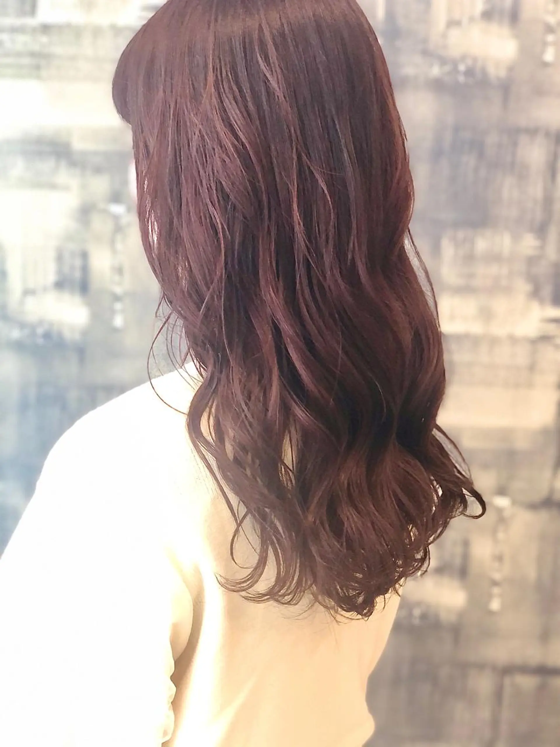 ロング カラー ピンクカラー カット ヘアカラー トリートメント hair  design  ALBERO所属・日高 香織のヘアスタイル