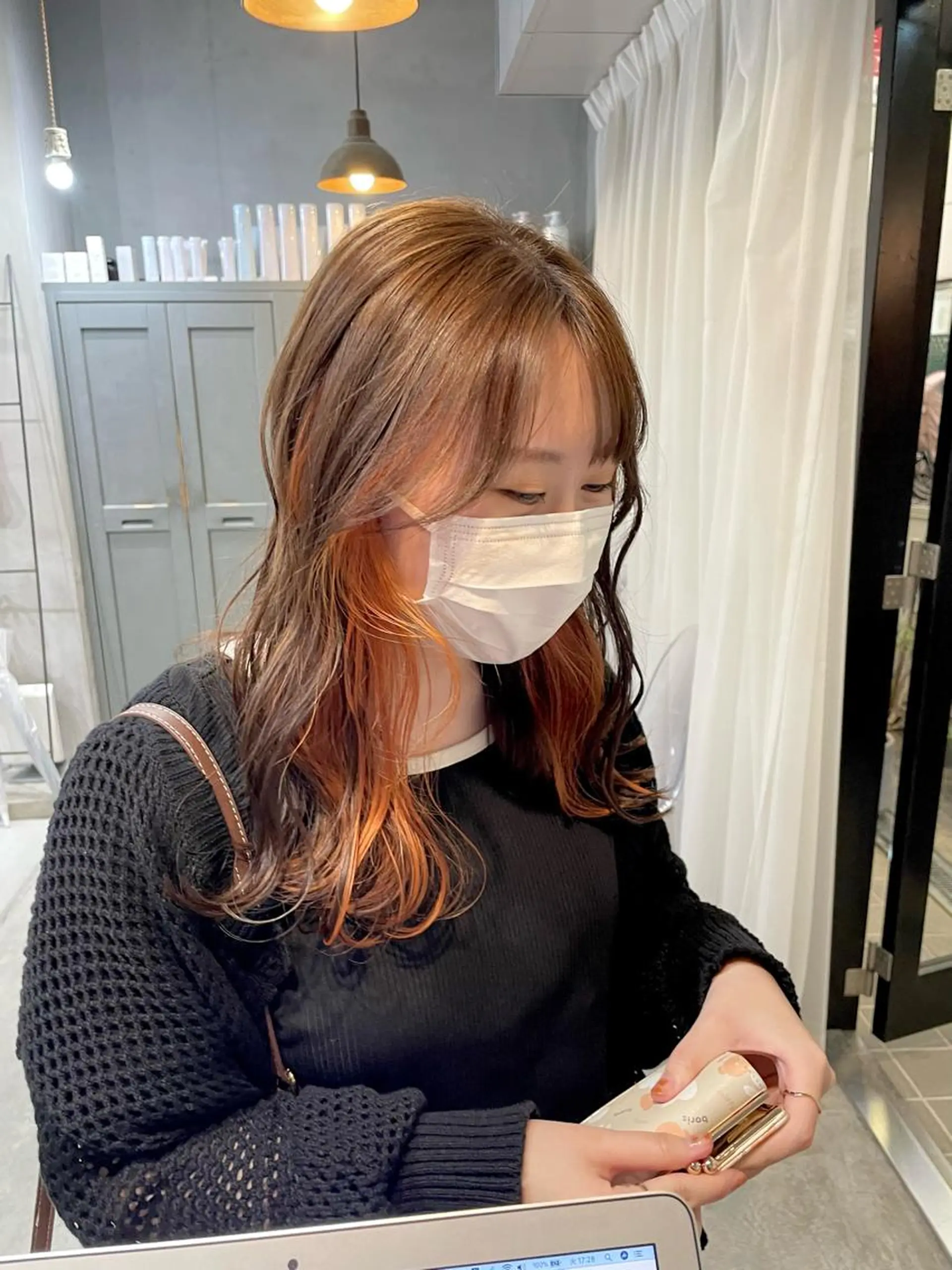 セミロング カラー ヘアアレンジ HERMITAGE/ chihiroのヘアスタイル