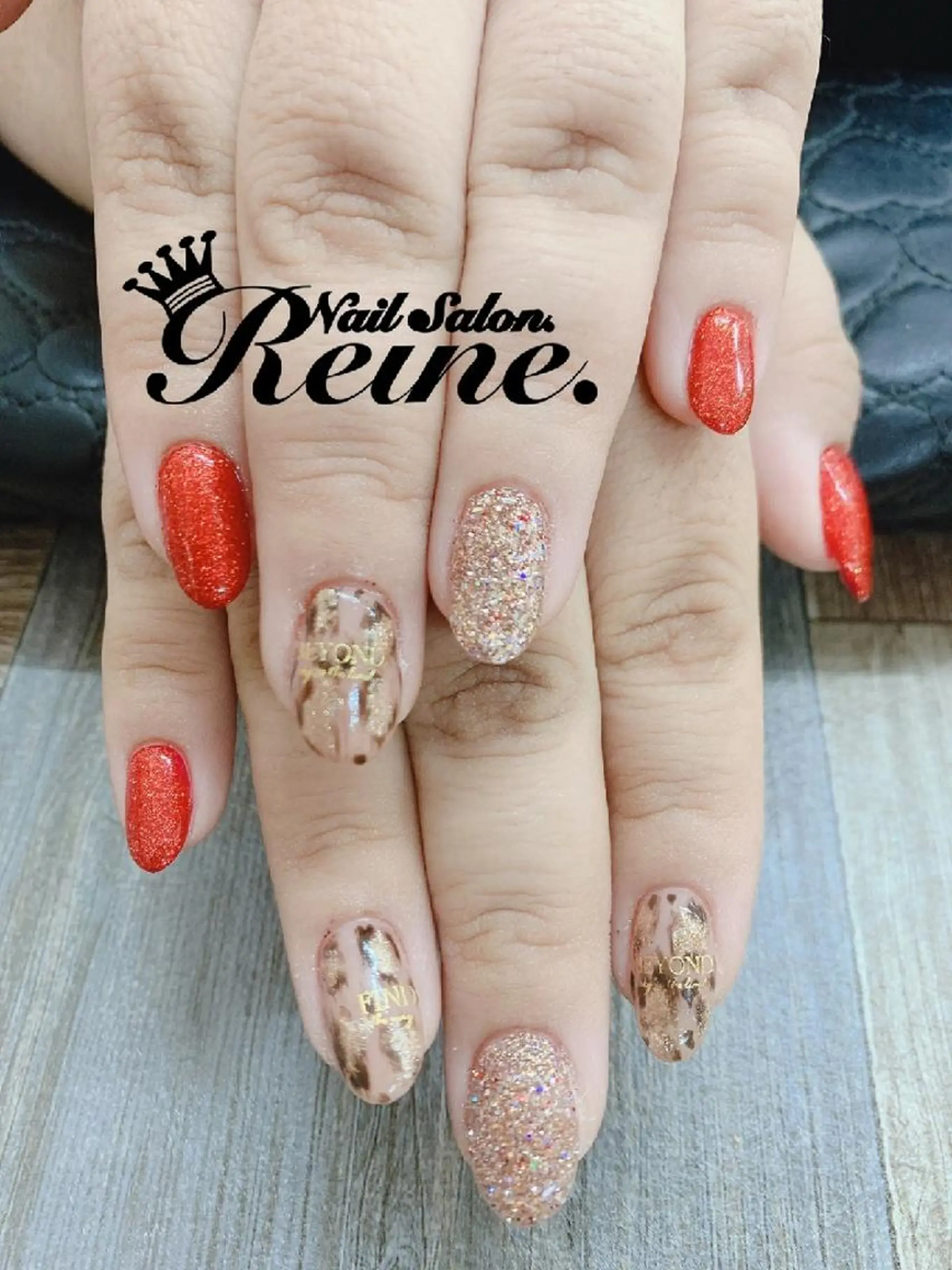 ネイル 冬ネイル Nailsalon Reine所属・玉栄 伶奈のネイルデザイン