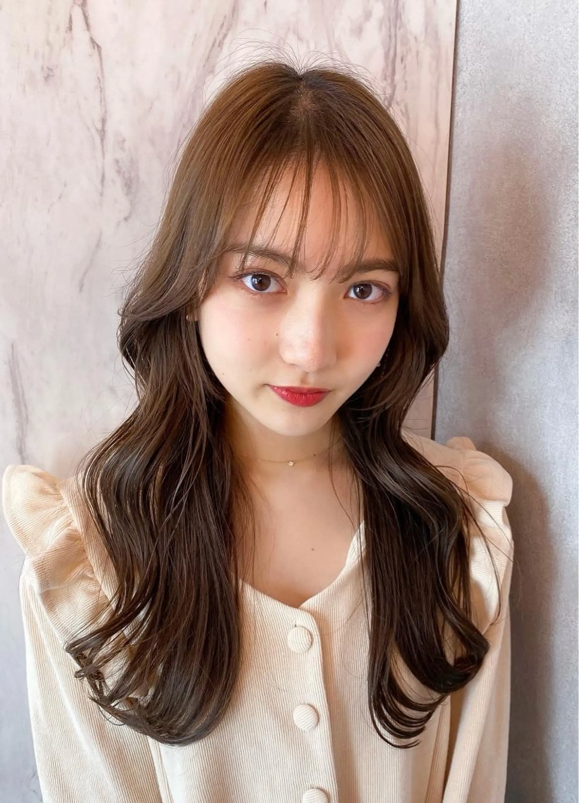 セミロング カラー シールエクステ セミロングパーマ バレイヤージュ ブリーチ ケアブリーチ カット トリートメント 新宿/韓国風レイヤー 髪質改善/渋谷直樹のヘアスタイル