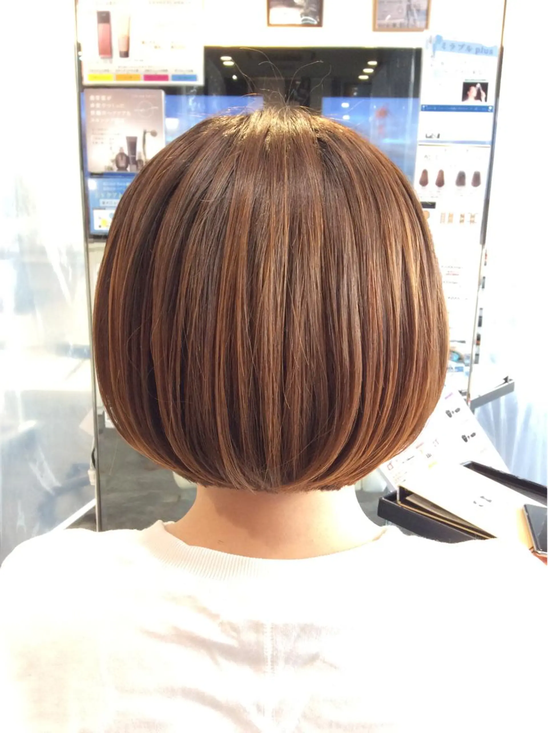 ショート カット ボブスタイル/ 透明感カラー/八幡のヘアスタイル