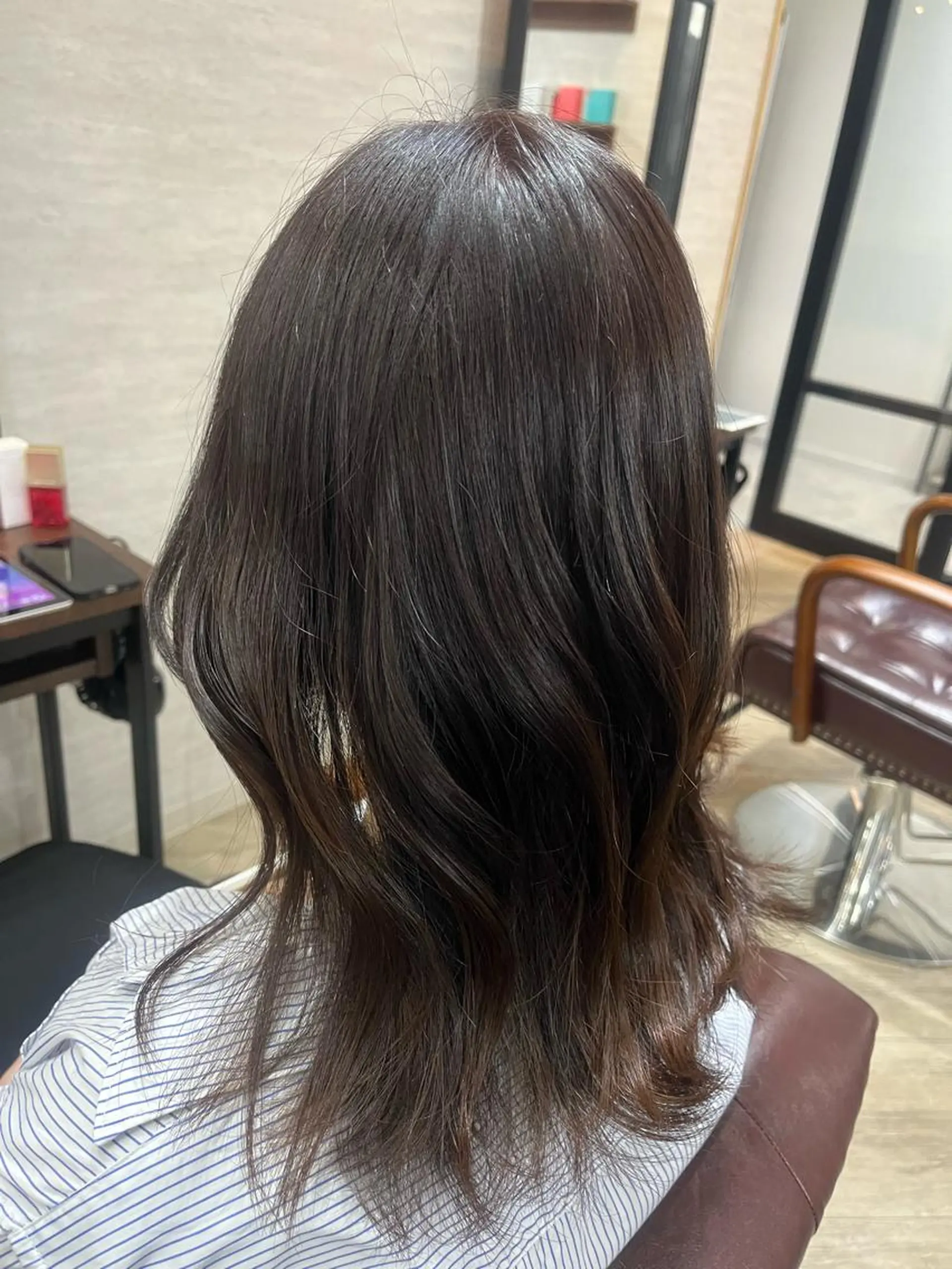 セミロング カラー ブラウンカラー ナチュラルブラウン 🫧ぷる艶カラー🫧 Yuubi🦩のヘアスタイル