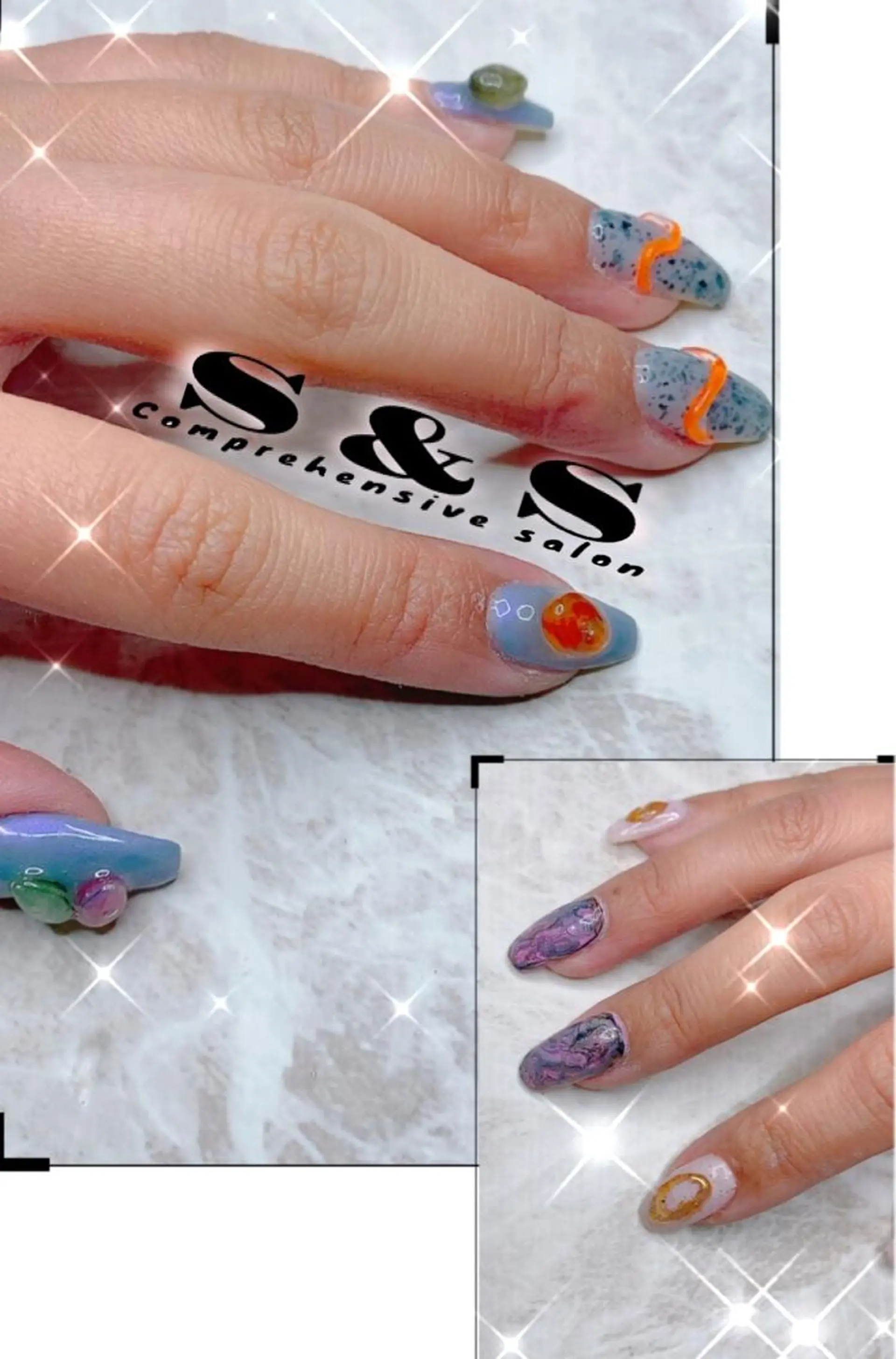 ネイル アートネイル 長さ出し メンズネイル 持ち込み スカルプネイル S&S 村田小百合のネイルデザイン