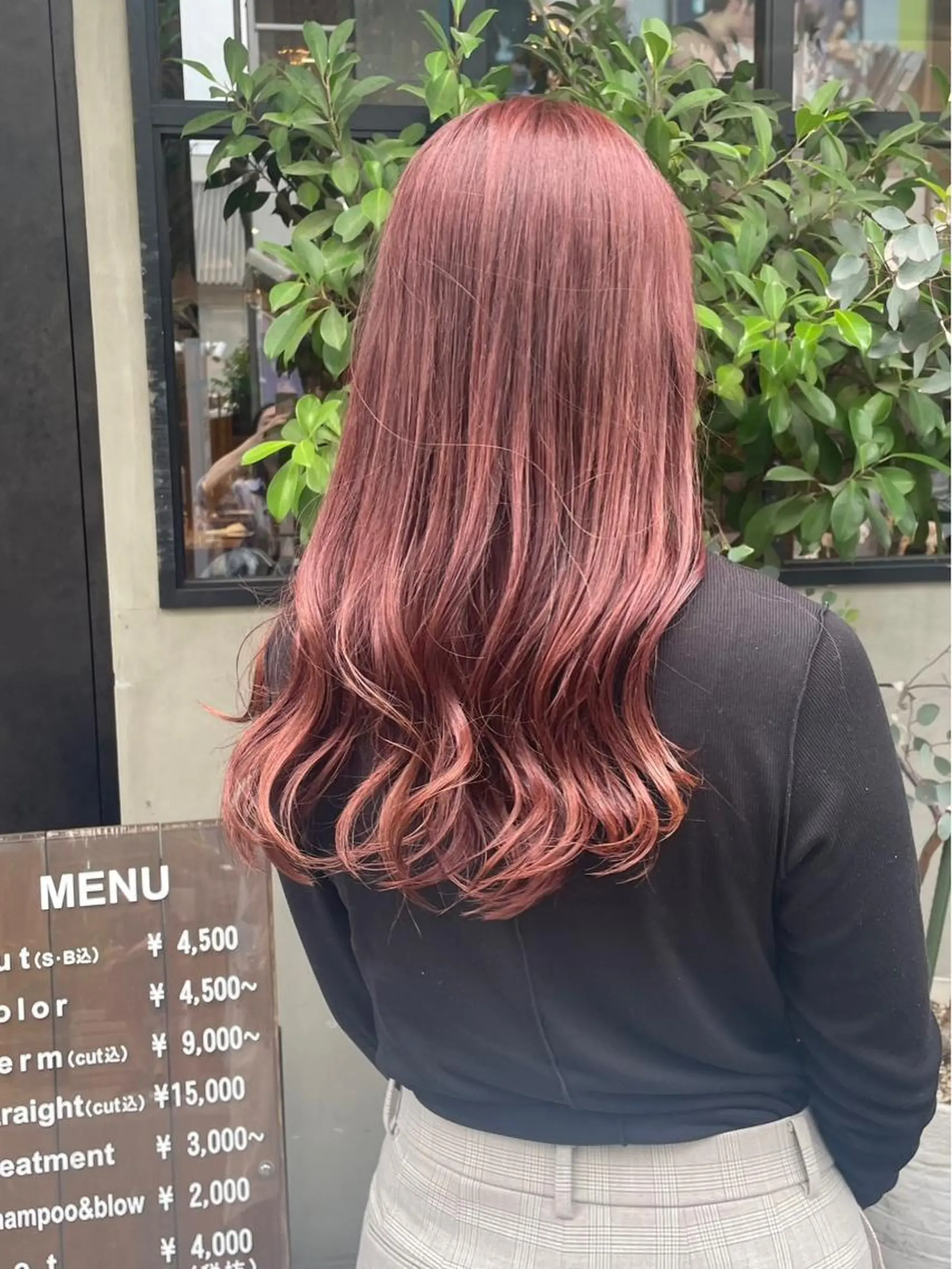 カラー ピンクカラー 竹内 春奈のヘアスタイル