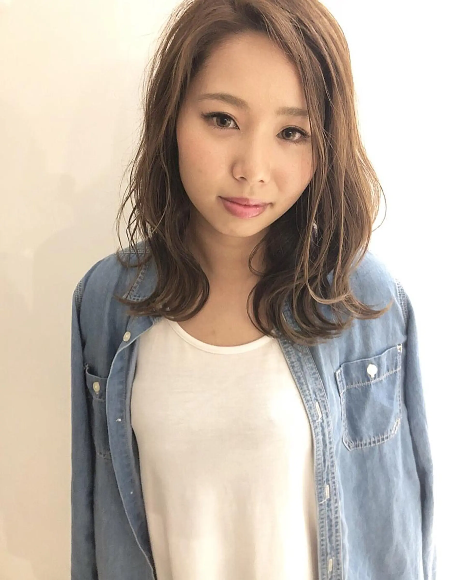 セミロング カラー 髪質改善/茅ヶ崎 マツモト リョウのヘアスタイル