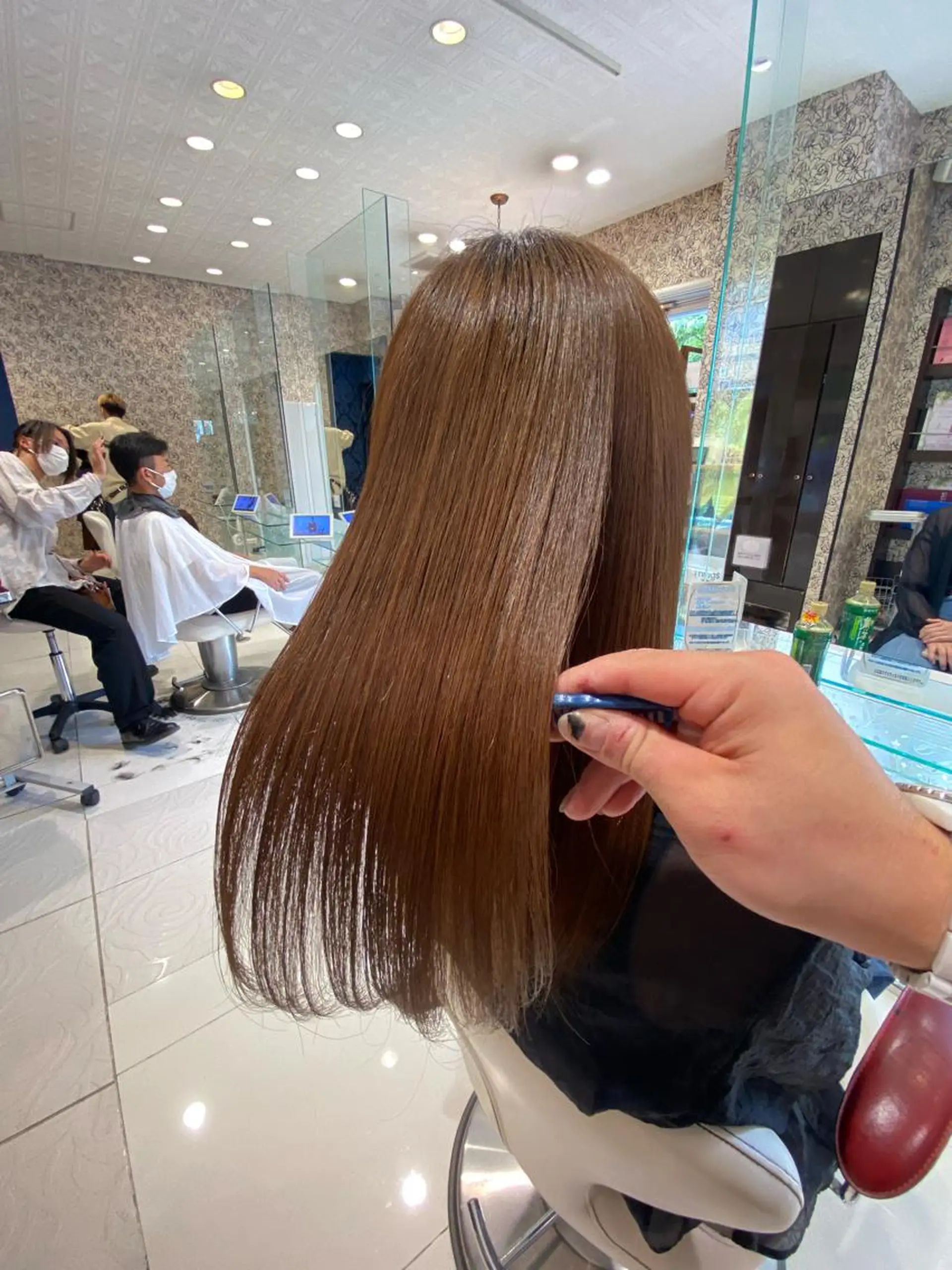 セミロング ムトウセイマ/艶髪 /艶ケアWブリーチのヘアスタイル