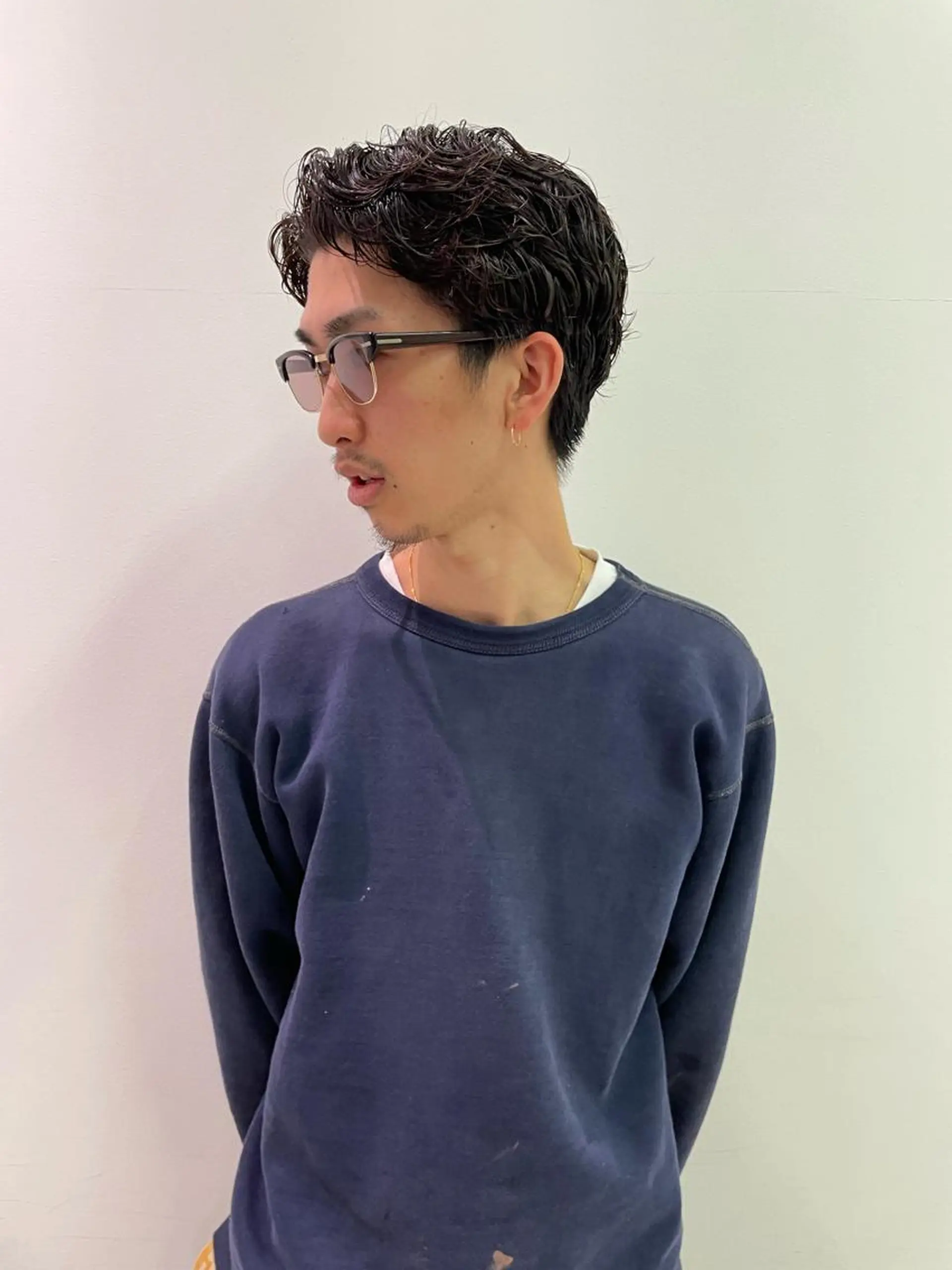 ショート カラー パーマ メンズ キッズ カット パーマ オトナヘア🌸 harukaのヘアスタイル