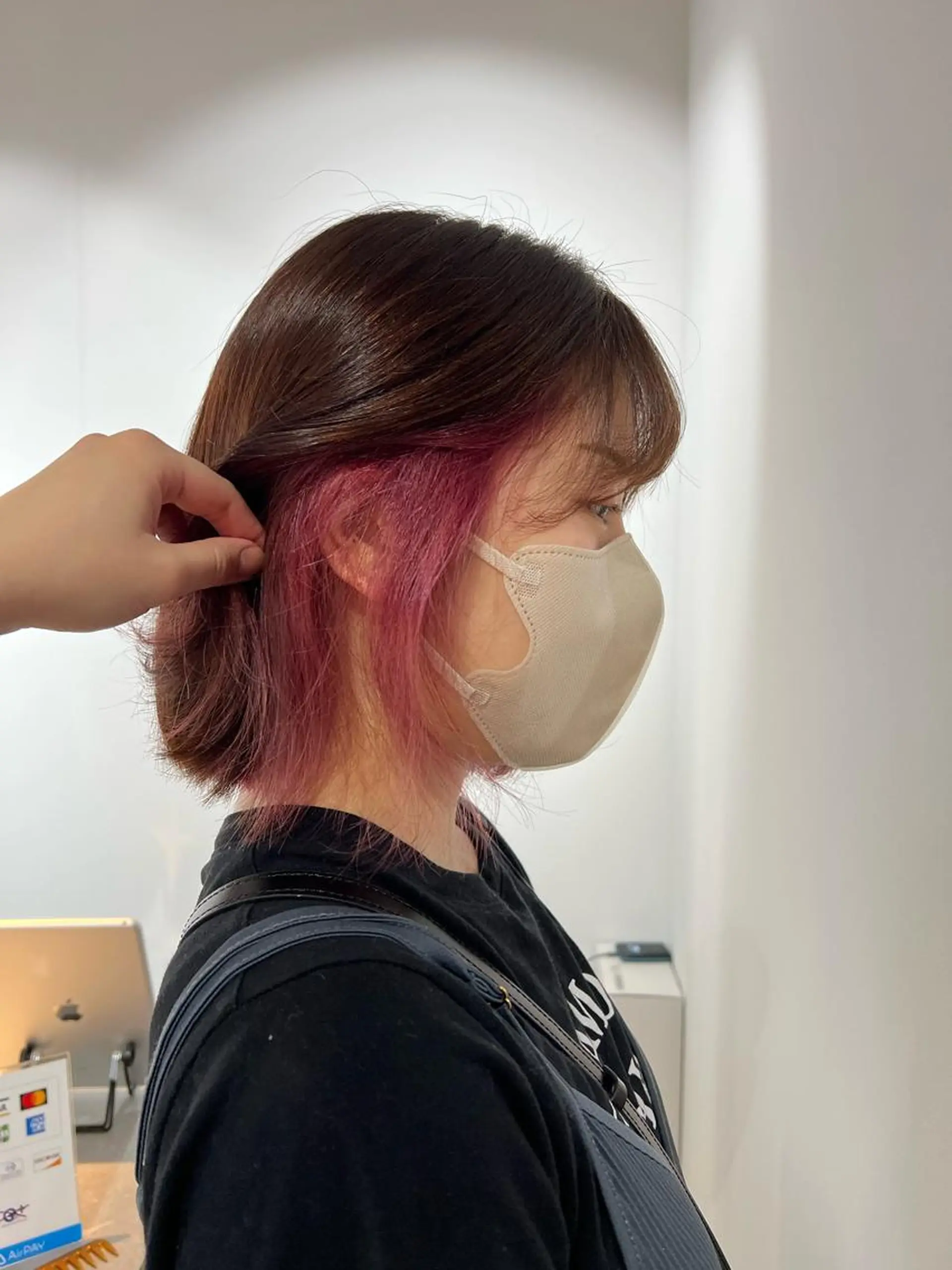 ミディアム ヘアカラー VISION 巻幡野花のヘアスタイル