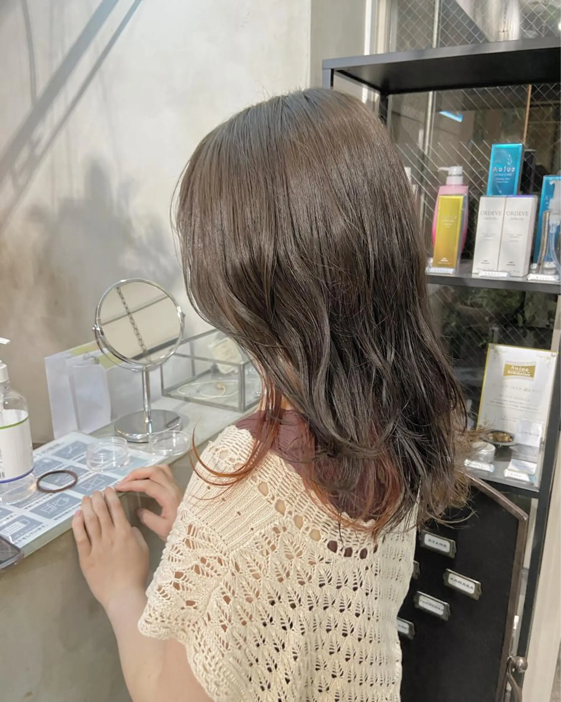 セミロング カラー カット ヘアカラー トリートメント IVORY.所属・🟩白髪ぼかし/ボブ /ショートヘア/大司のヘアスタイル