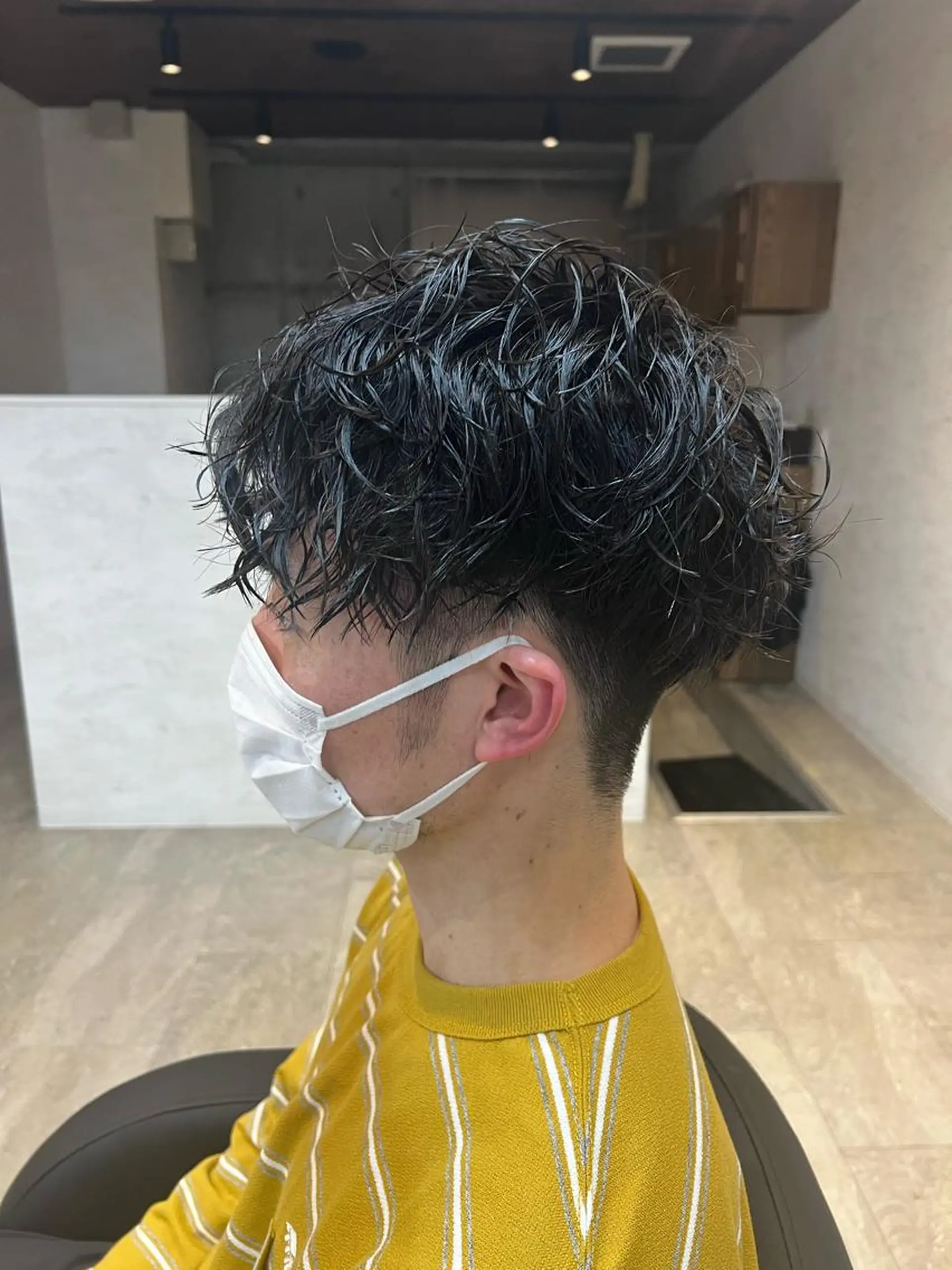 パーマ メンズ カット パーマ ⭕️メンズパーマ⭕️ 山口　裕太郎のヘアスタイル