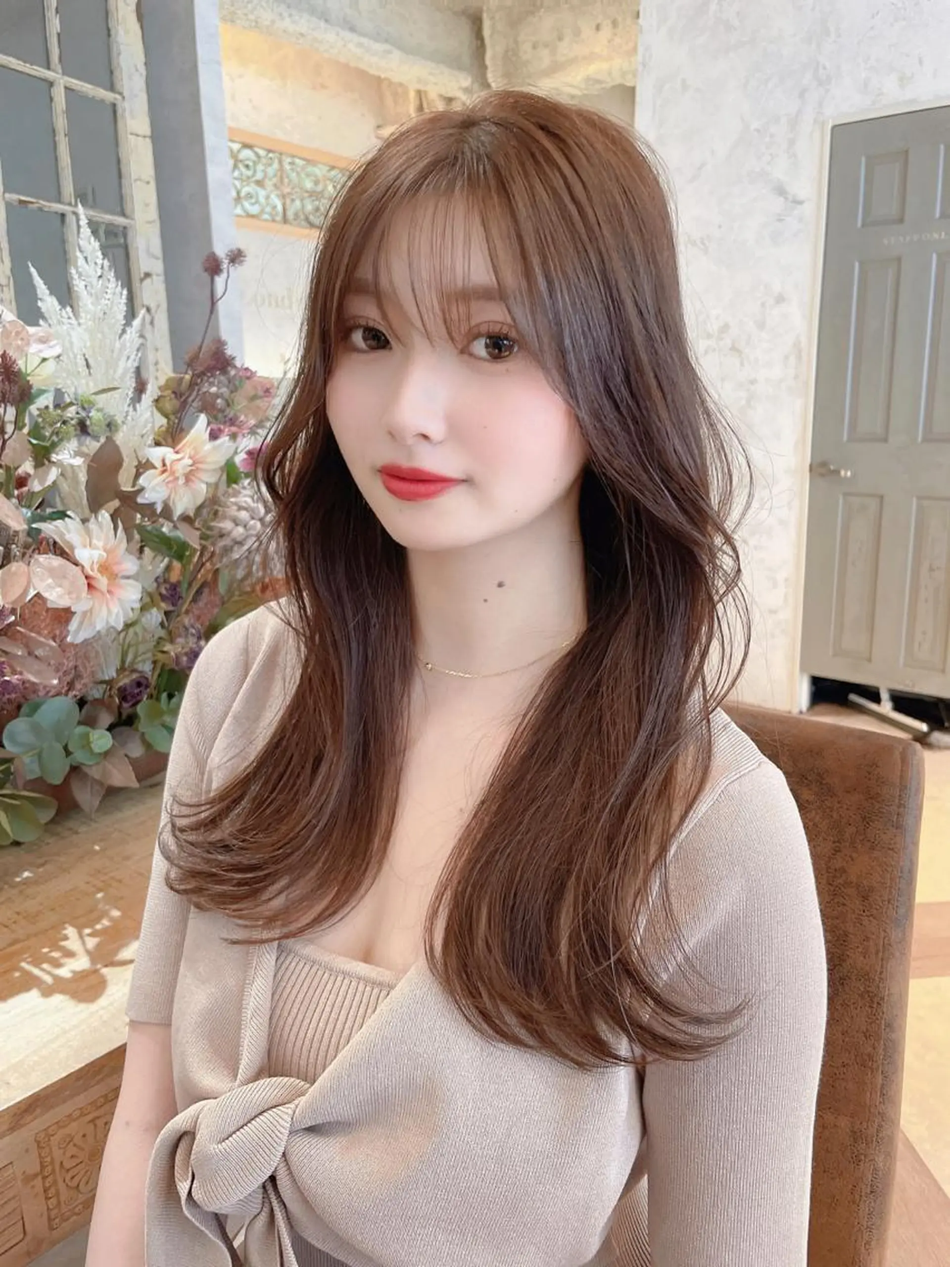 ロング カラー バレイヤージュ ブリーチ ケアブリーチ ダブルカラー グラデーションカラー 美髪/カラー 美容院🌈渡辺隼也のヘアスタイル