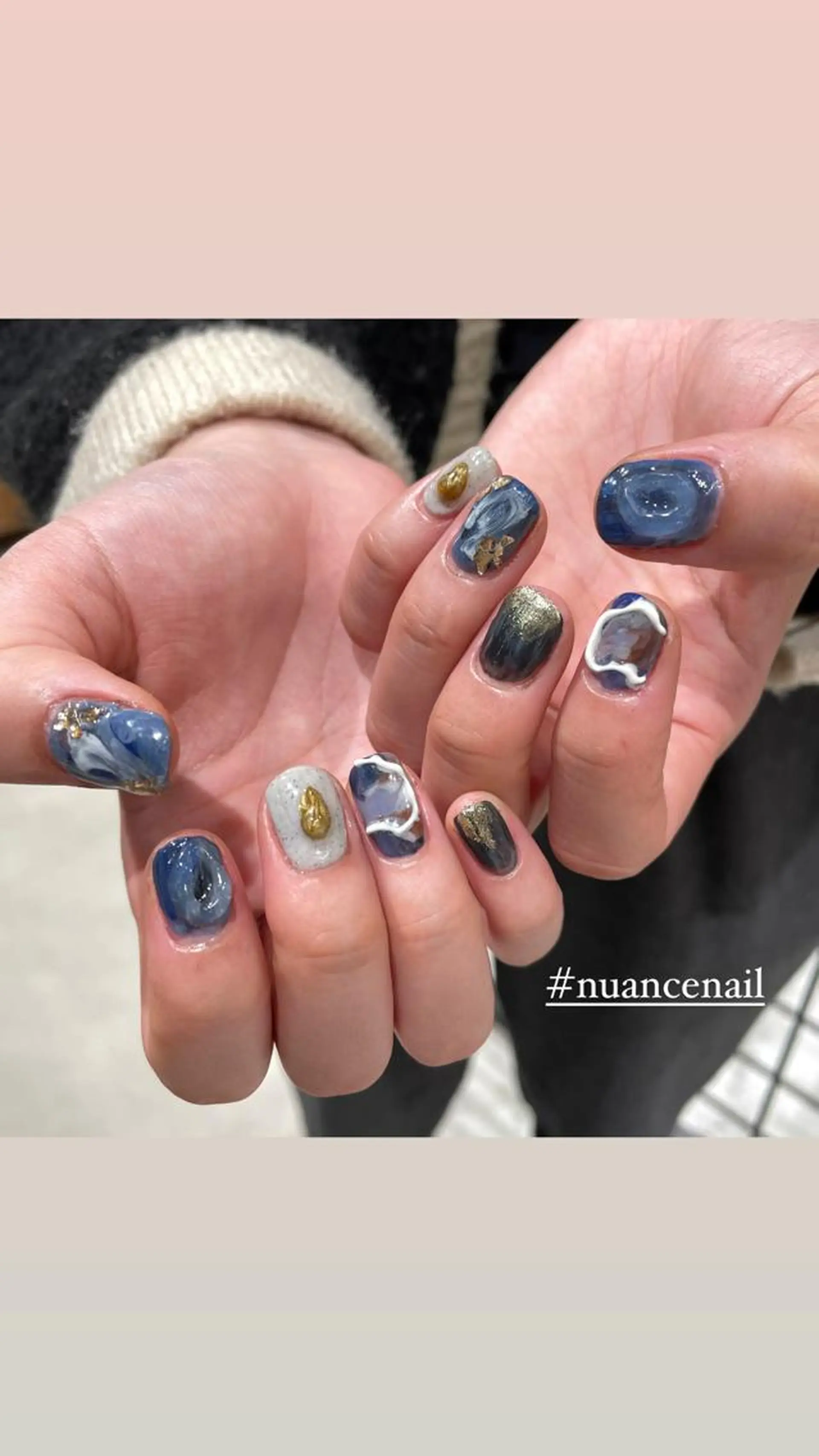 ネイル ニュアンスネイル ハンドネイル 淡色ネイル 🎀moeのネイルデザイン